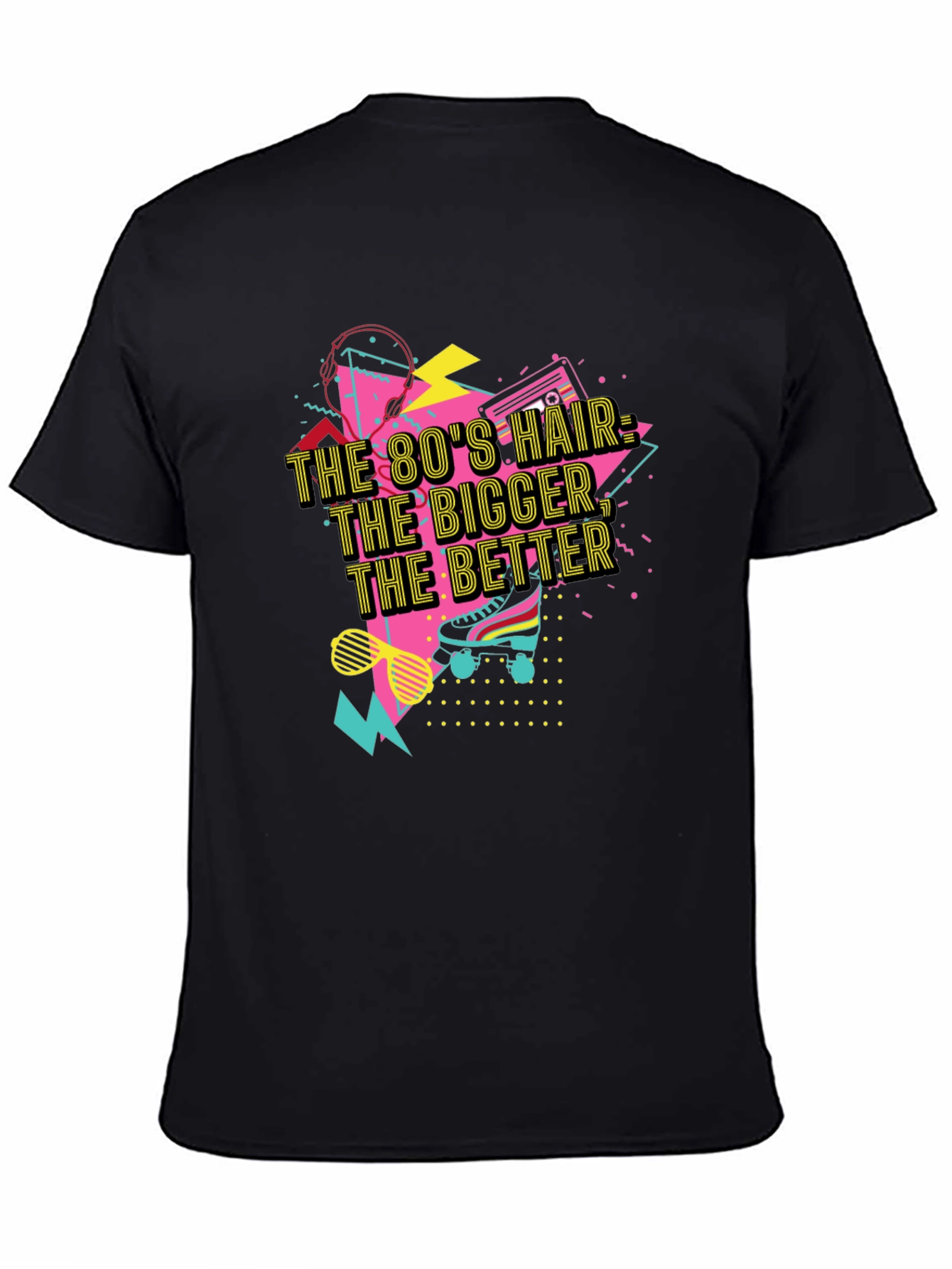 Camiseta Negra Retro Años 80