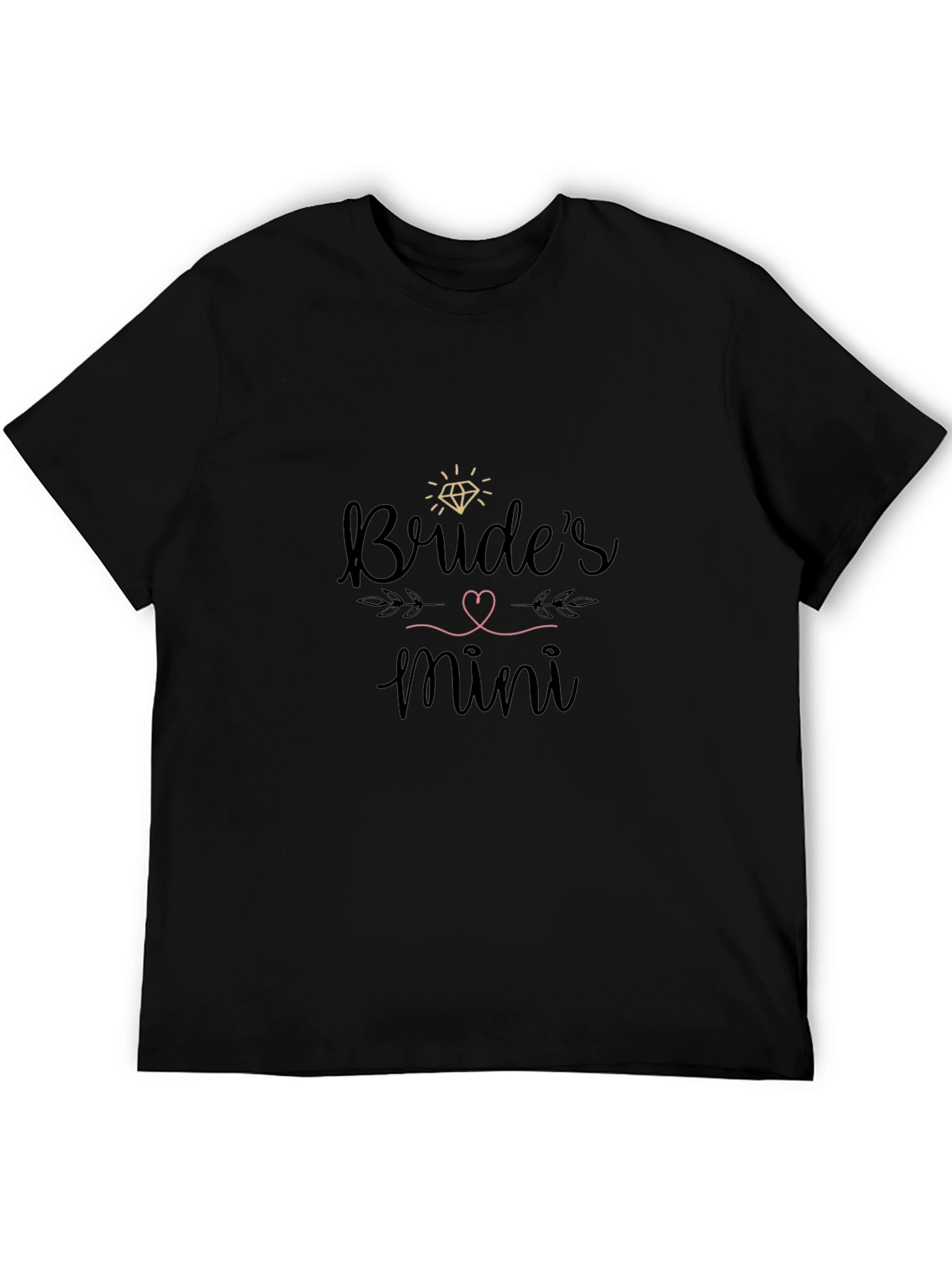 Camiseta Negra Brides Mini para Despedida de Soltera