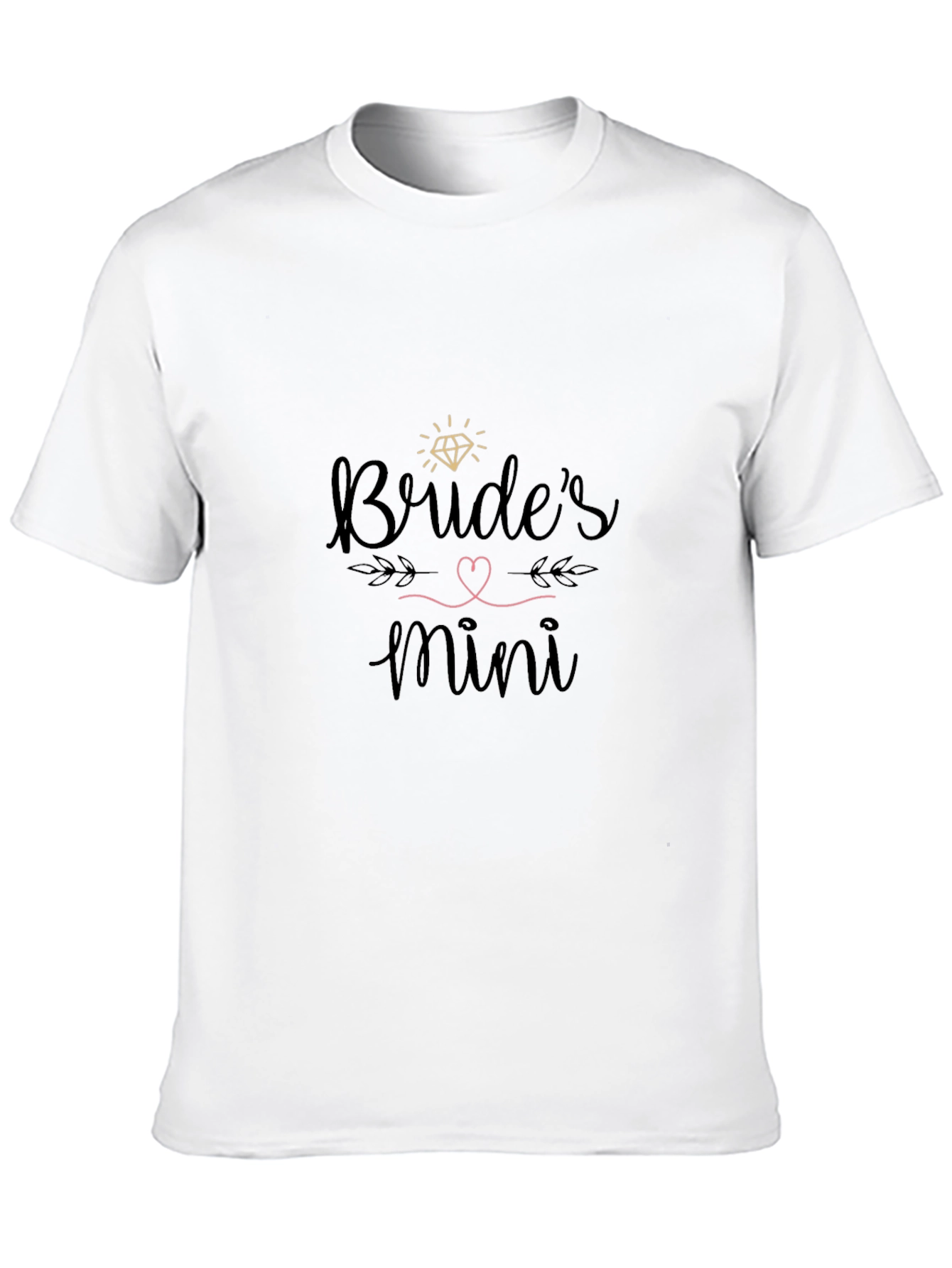 Camiseta Negra Brides Mini para Despedida de Soltera