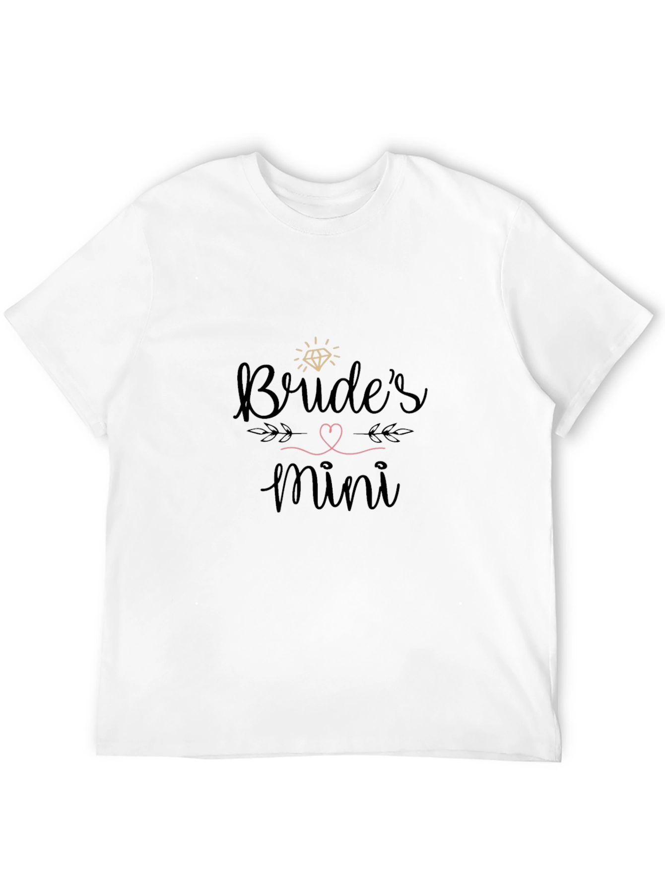 Camiseta Negra Brides Mini para Despedida de Soltera