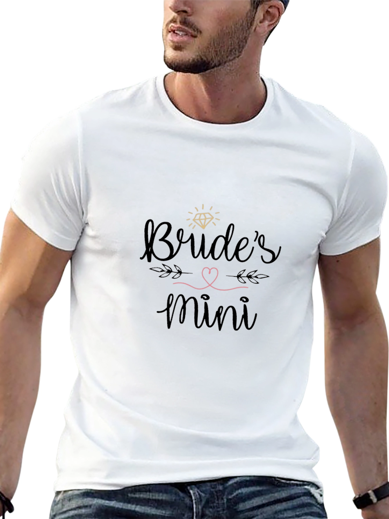 Camiseta Negra Brides Mini para Despedida de Soltera