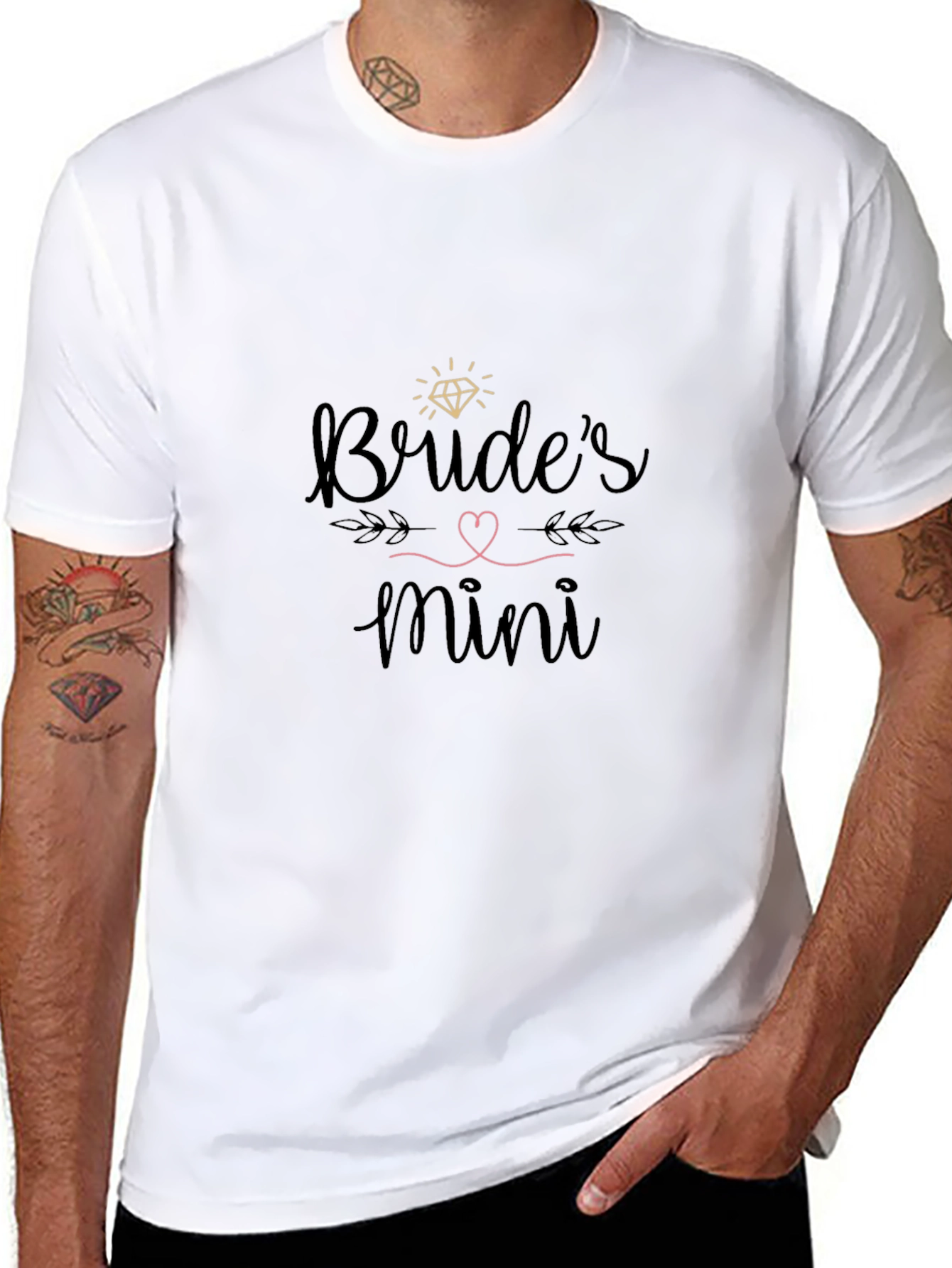 Camiseta Negra Brides Mini para Despedida de Soltera