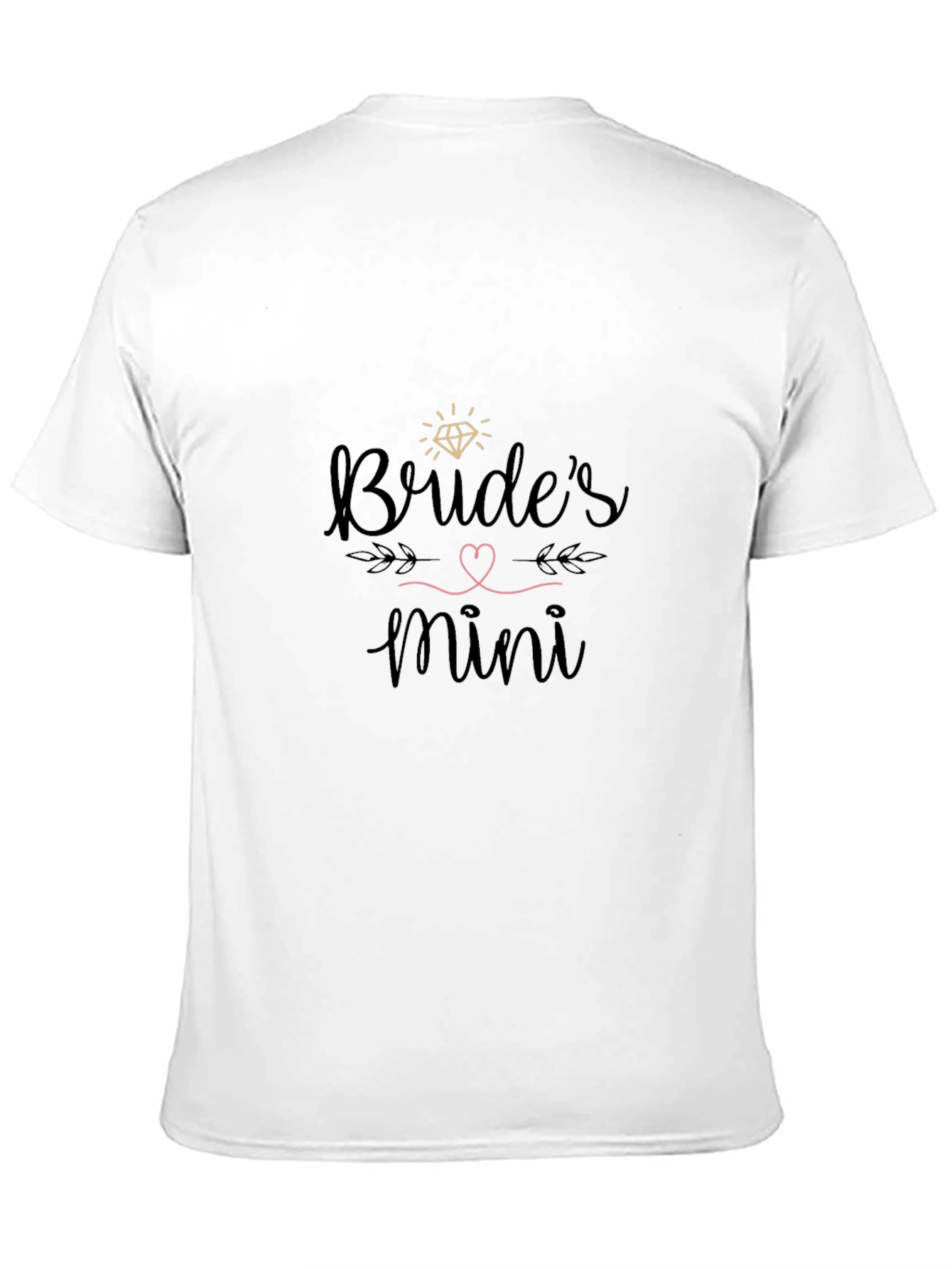 Camiseta Negra Brides Mini para Despedida de Soltera