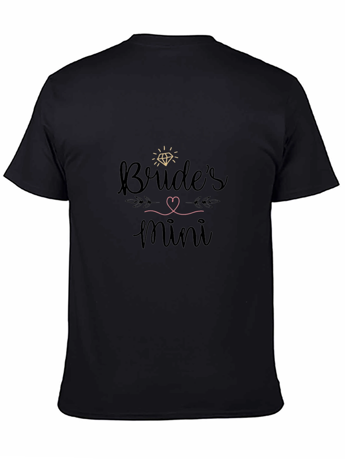 Camiseta Negra Brides Mini para Despedida de Soltera