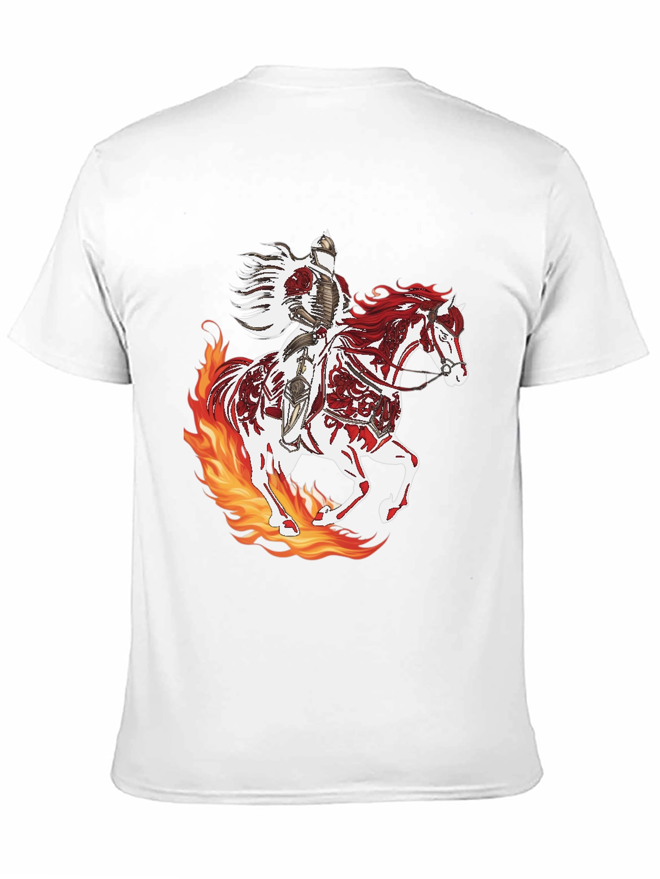 Camiseta Negra Caballero Fuego
