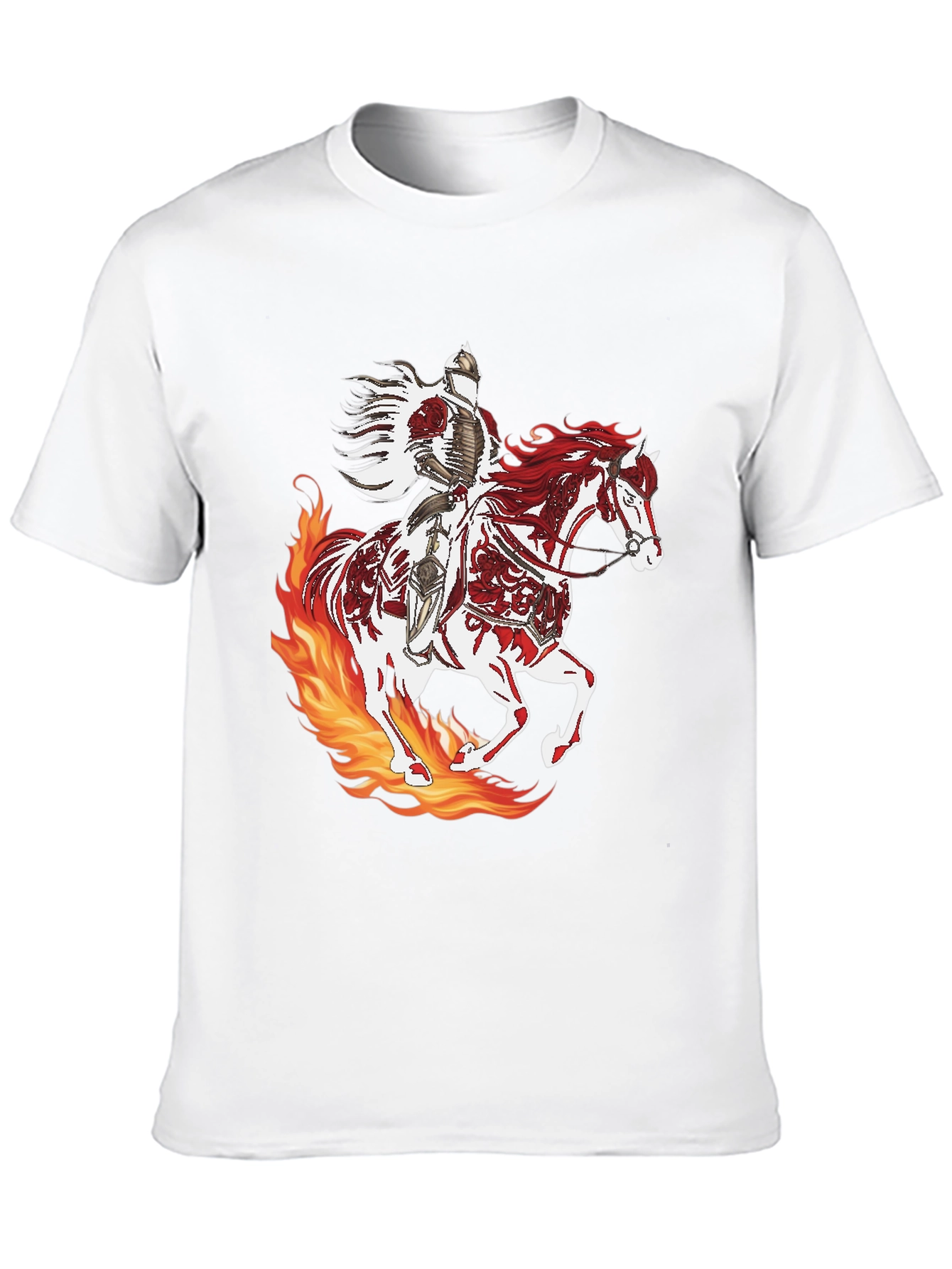 Camiseta Negra Caballero Fuego