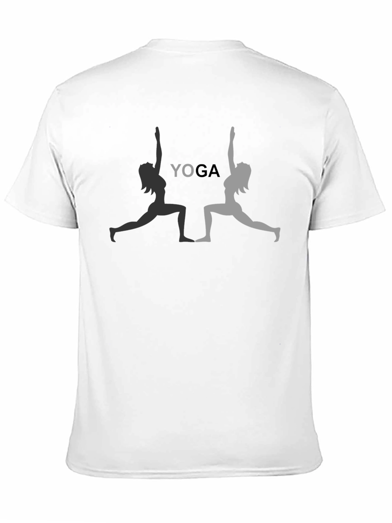 Camiseta Negra Yoga Pose Mujer