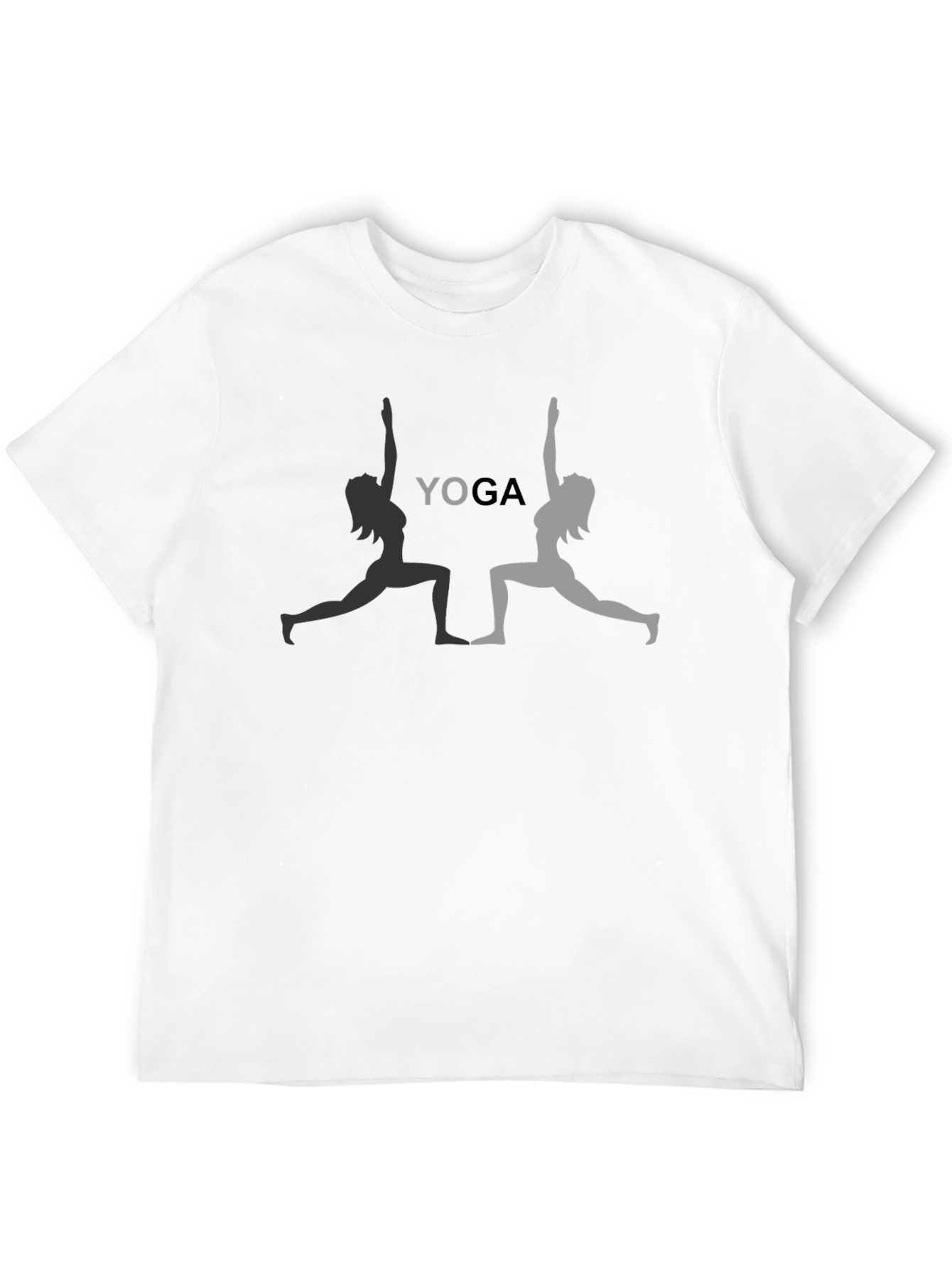 Camiseta Negra Yoga Pose Mujer
