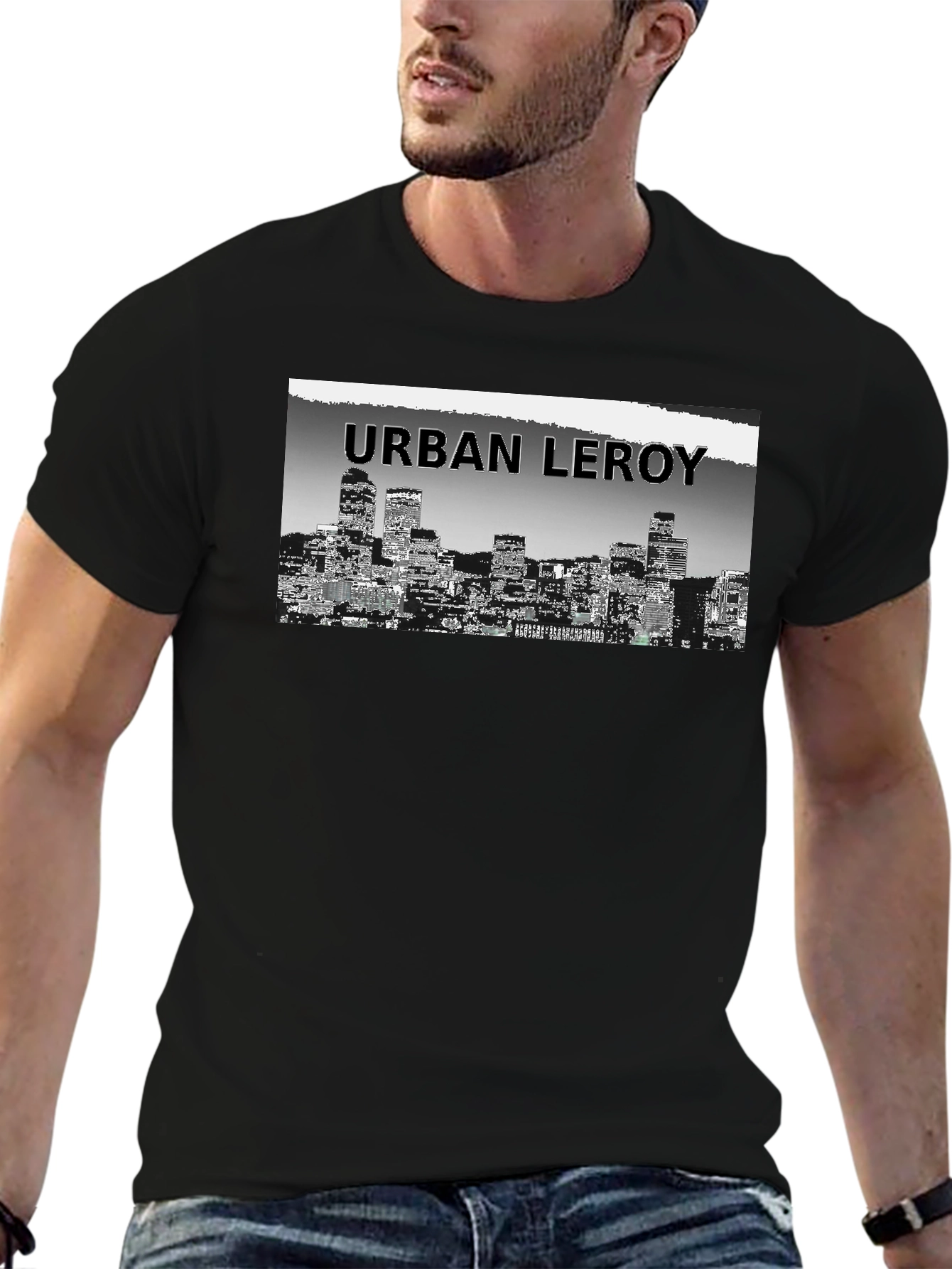 Camiseta Urbana Hombre Diseño Skyline