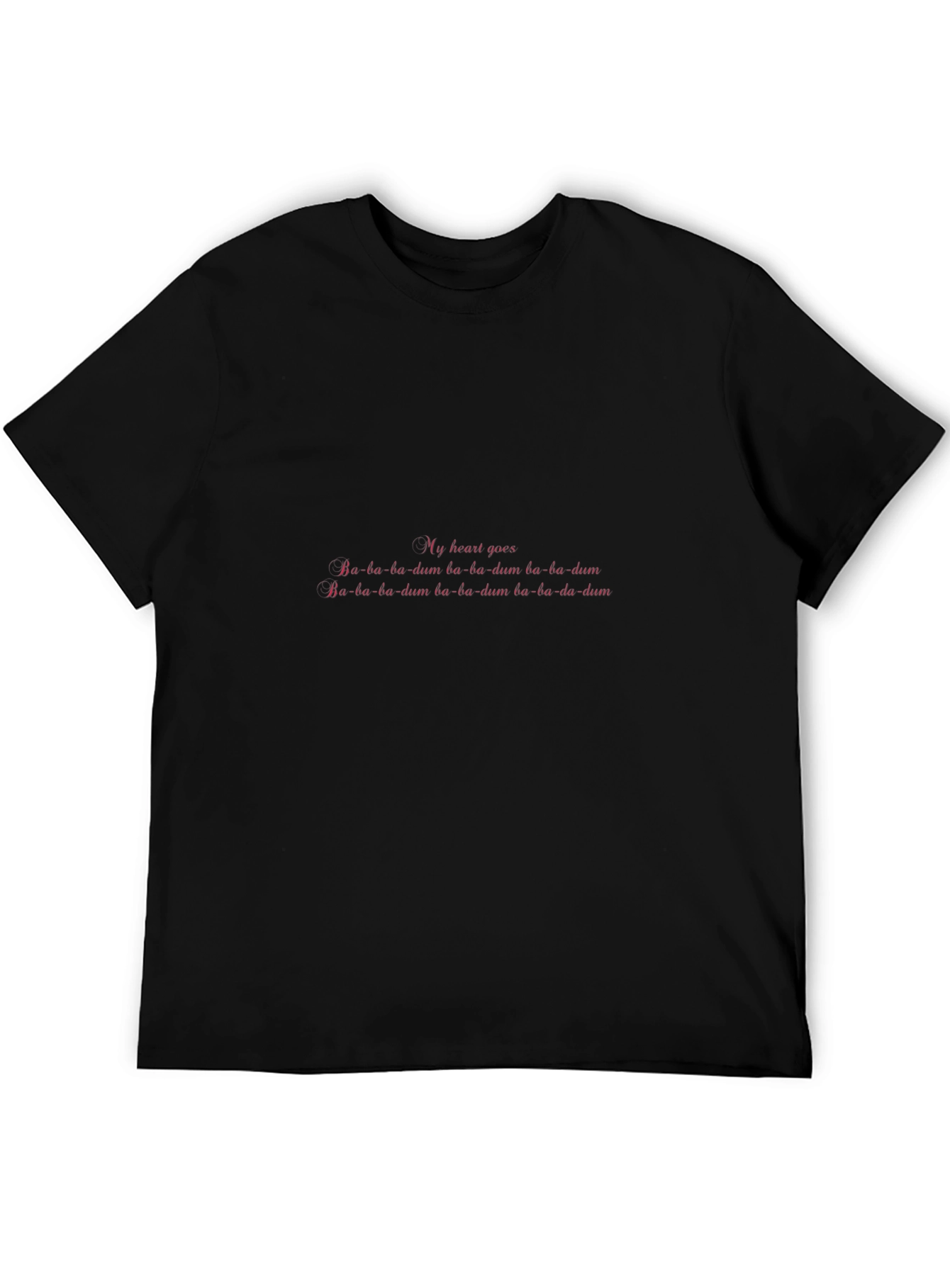 Camiseta Negra My Heart Goes Pop