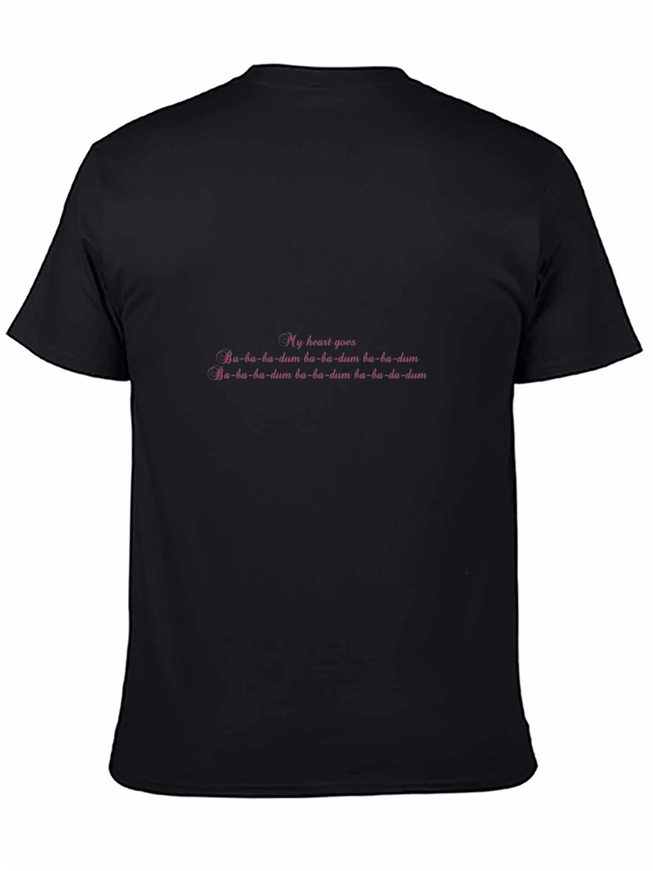 Camiseta Negra My Heart Goes Pop