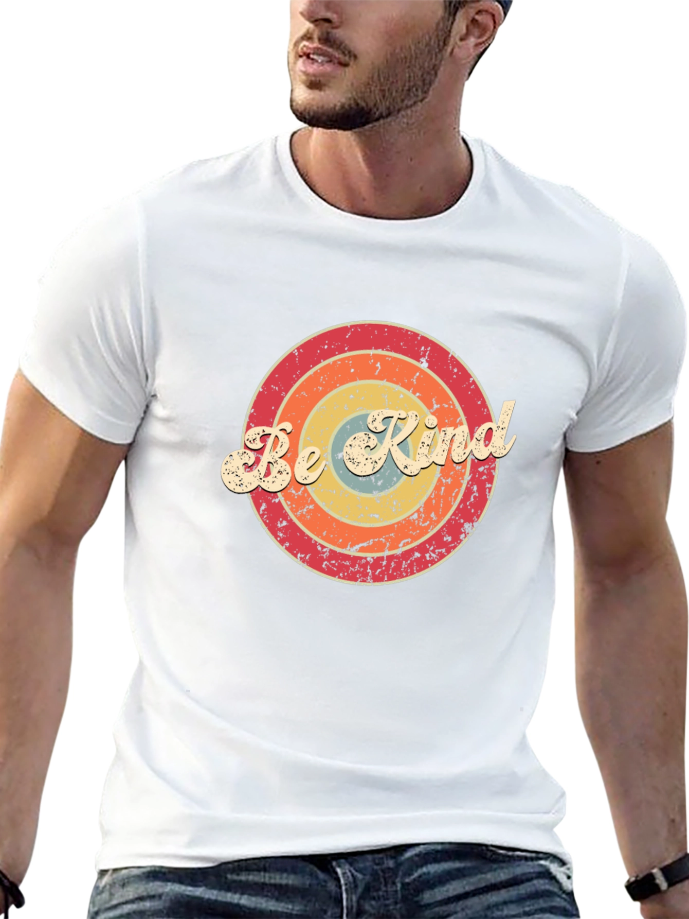 Camiseta Negra Retro Be Kind