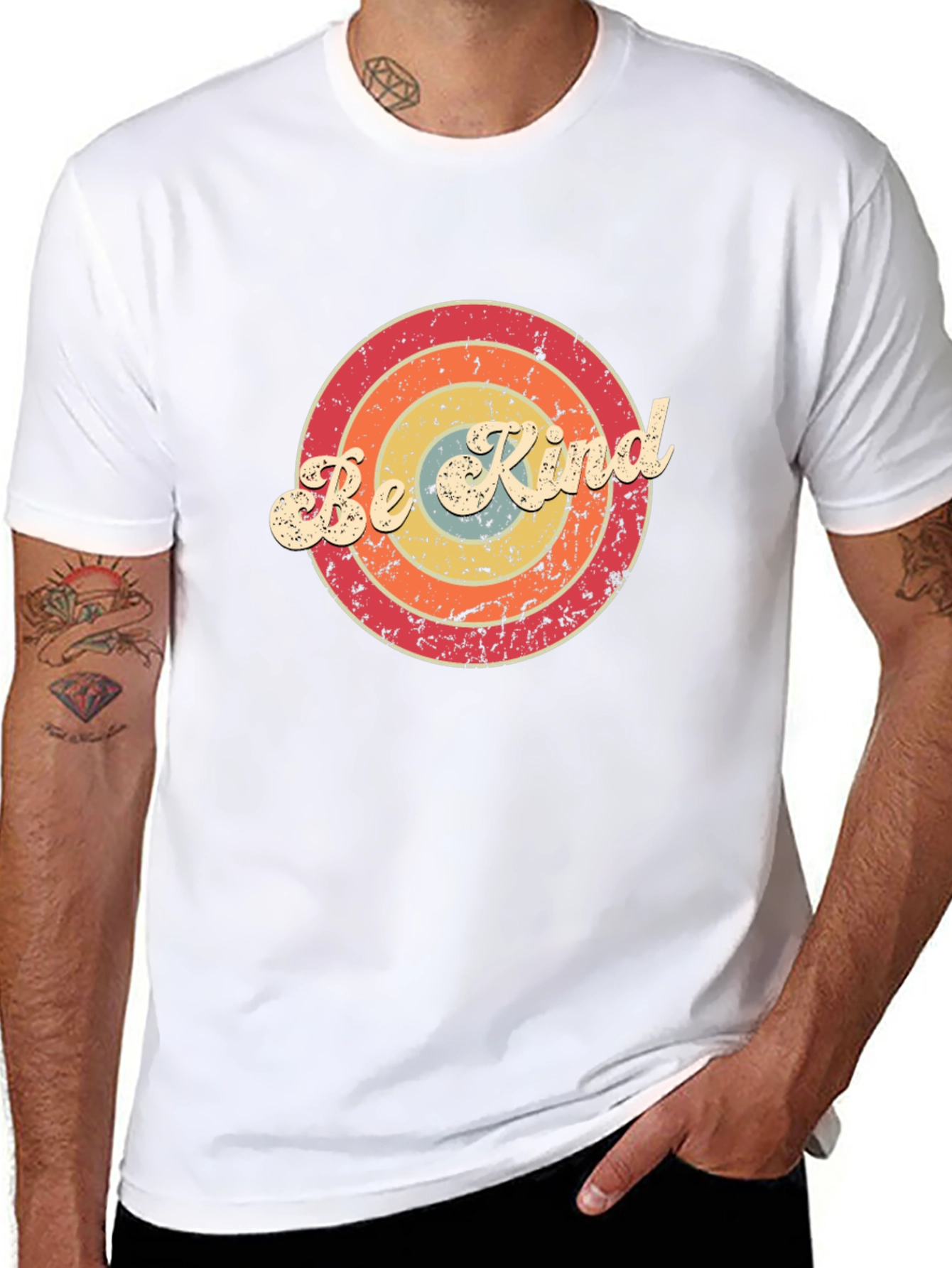 Camiseta Negra Retro Be Kind