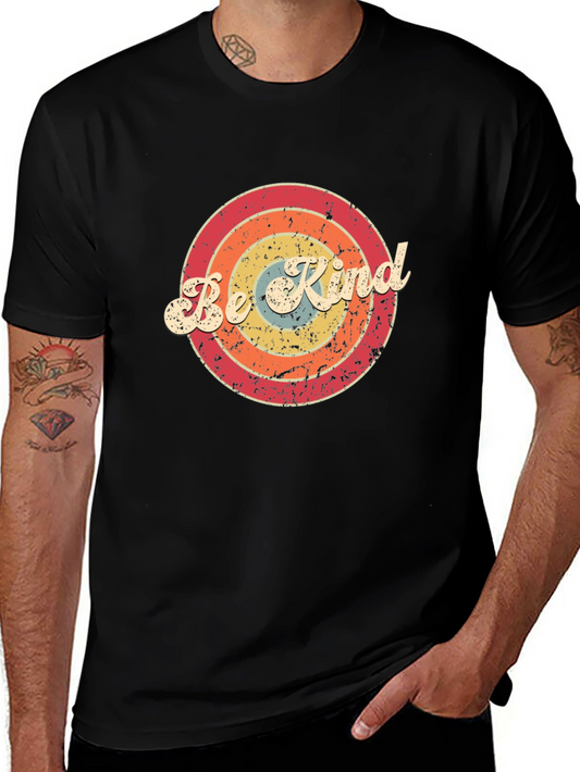Camiseta Negra Retro Be Kind
