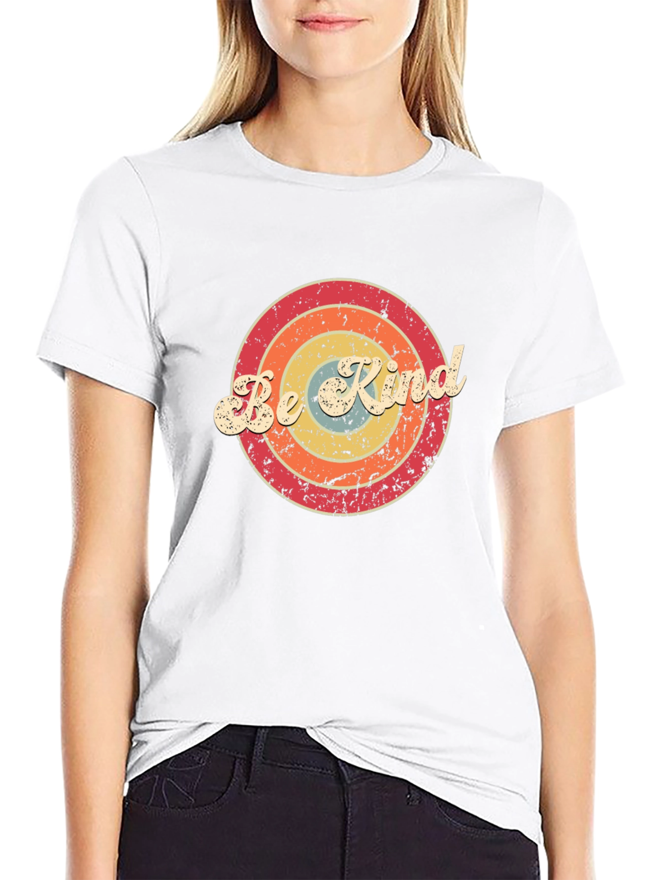 Camiseta Negra Retro Be Kind