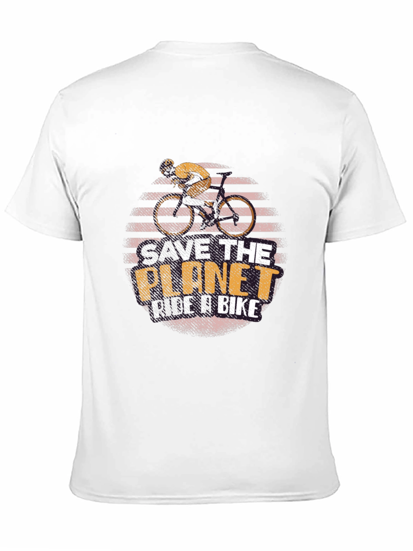 Camiseta Negra Salva el Planeta Anda en Bici