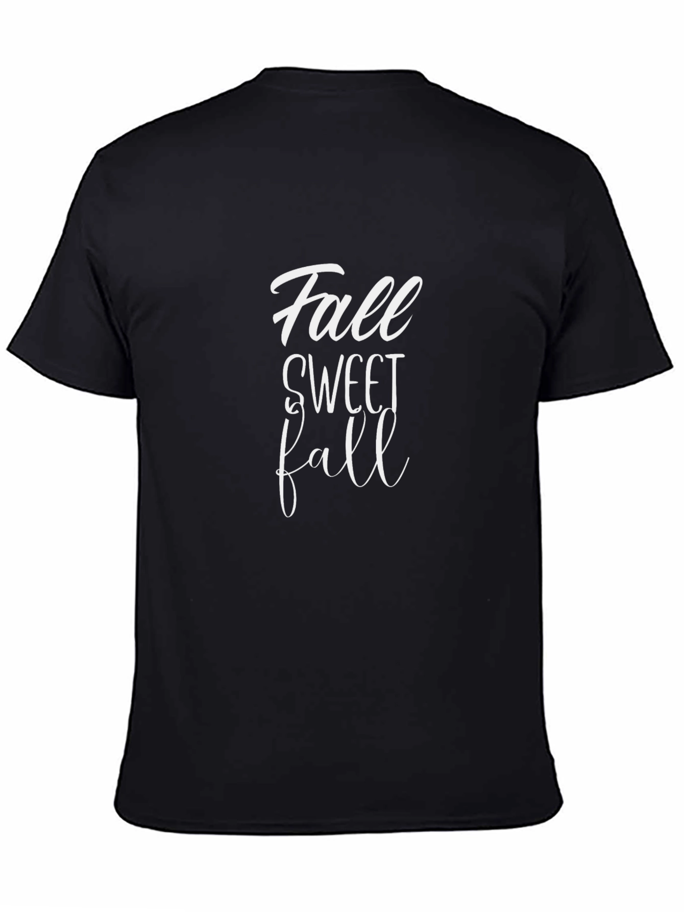 Camiseta Negra Fall Sweet Fall para Otoño