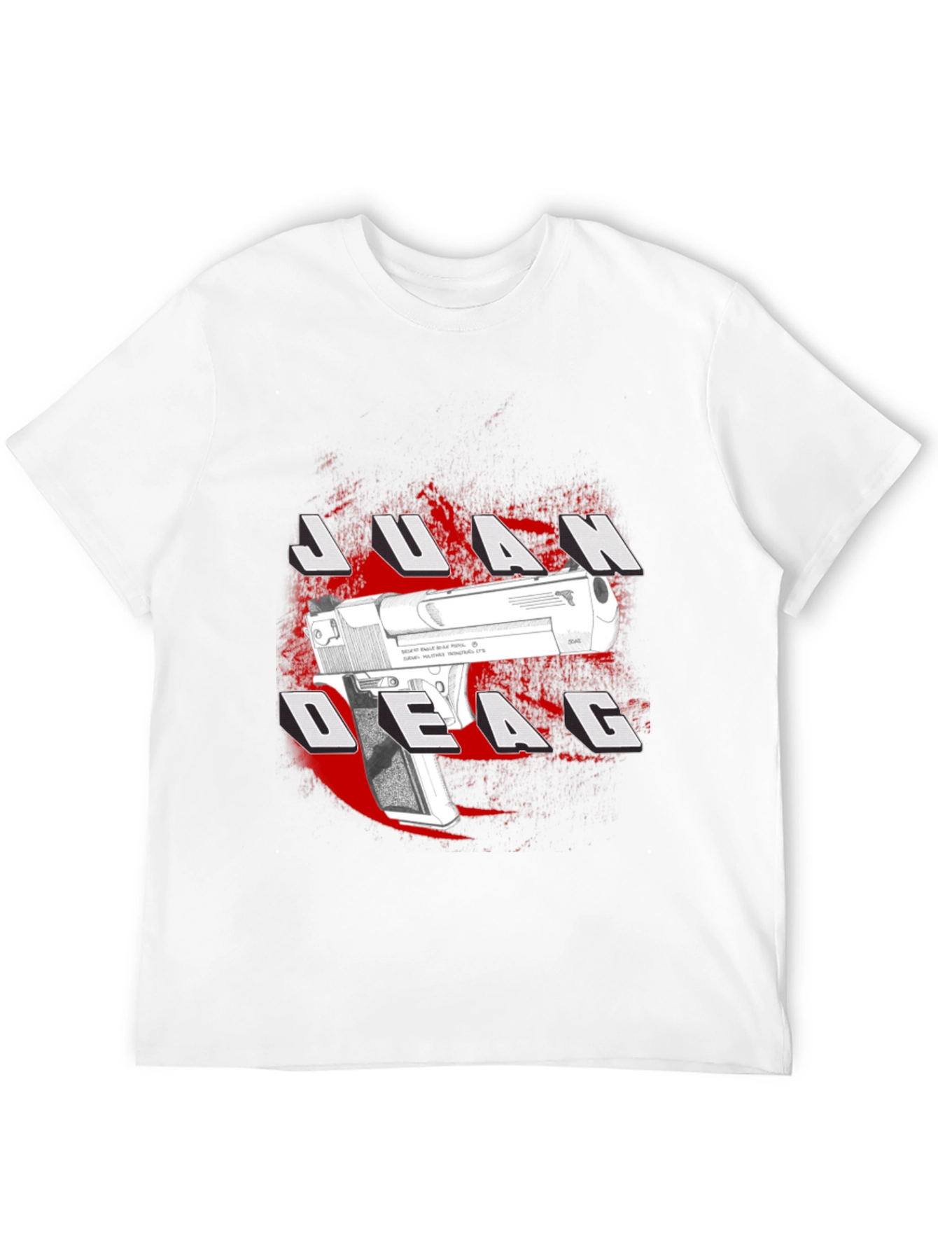 Camiseta Negra Estampada Juan Deag