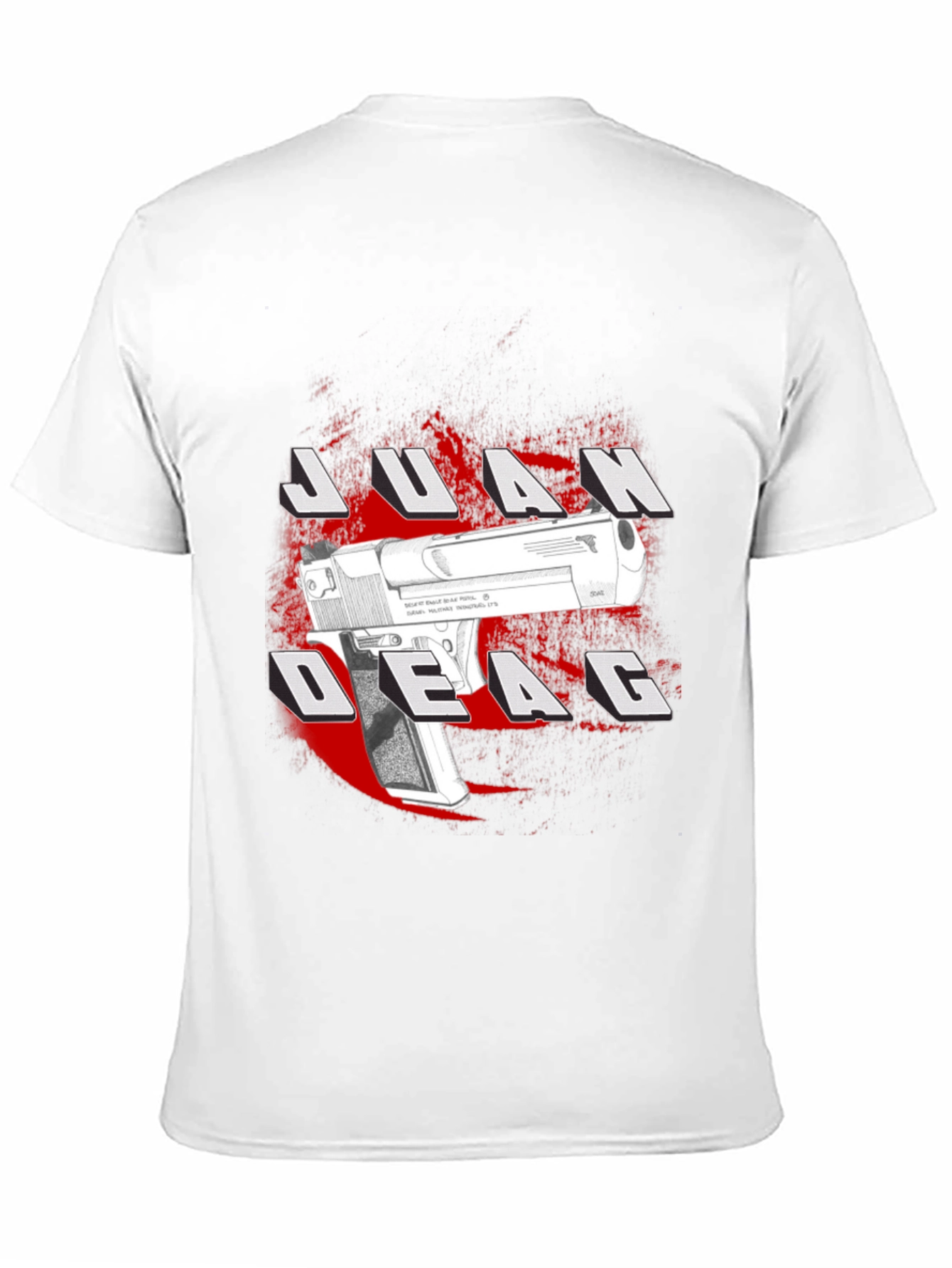 Camiseta Negra Estampada Juan Deag
