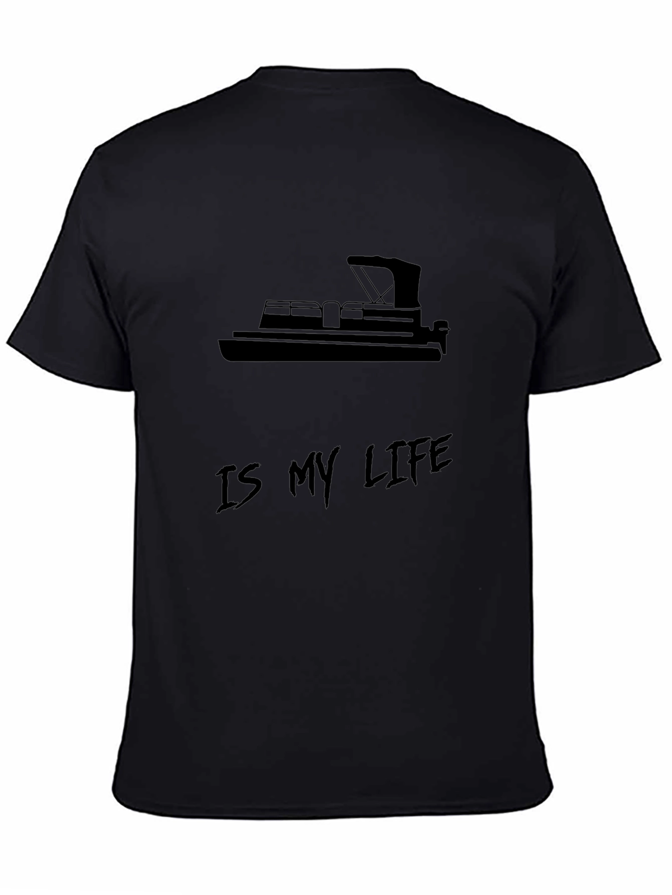 Camiseta Negra Hombre: Barco es mi Vida