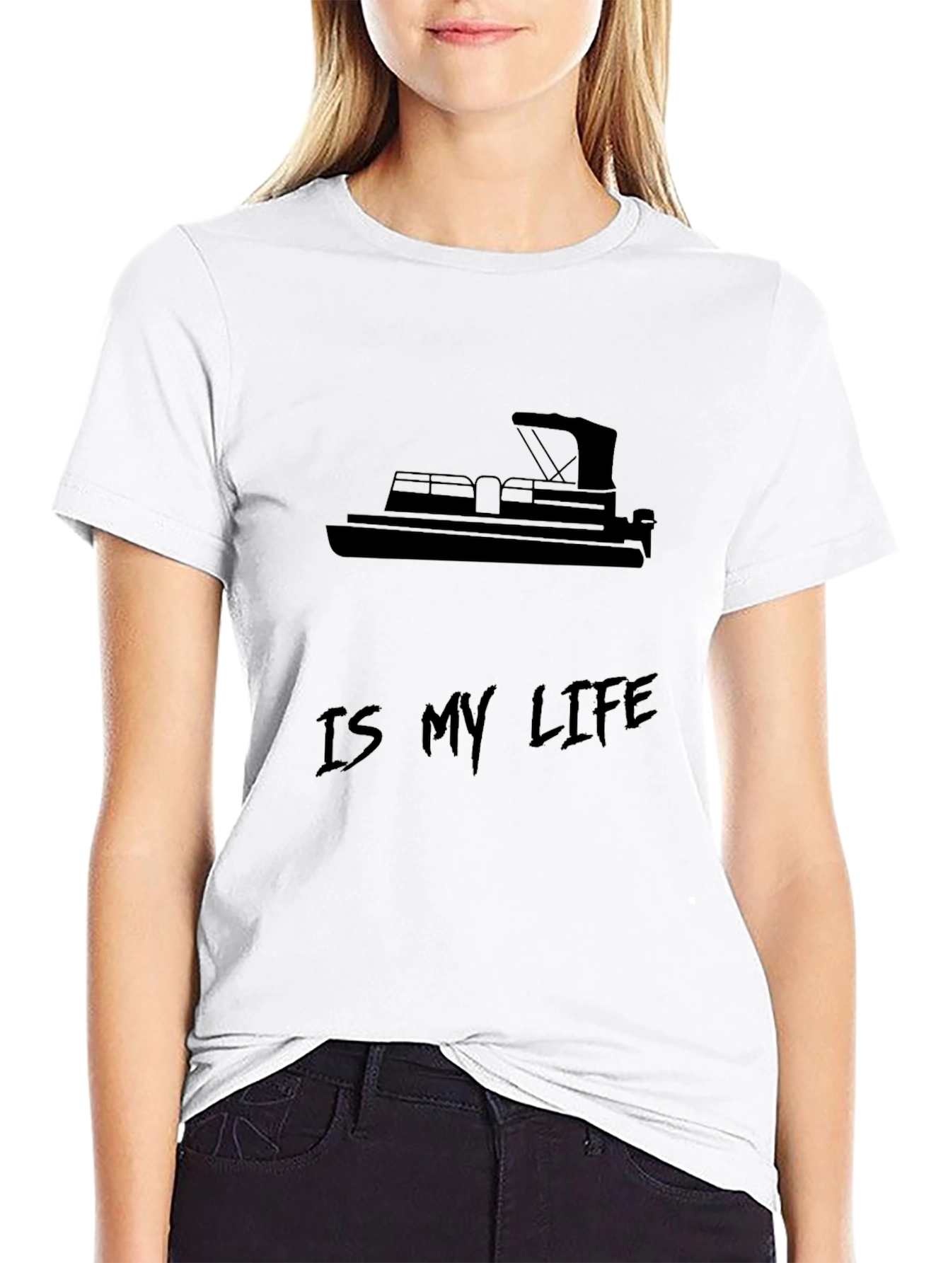 Camiseta Negra Hombre: Barco es mi Vida
