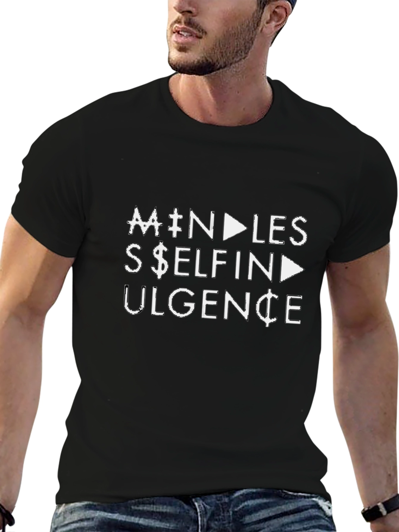 Camiseta Negra con Diseño Mindless Self Indulgence