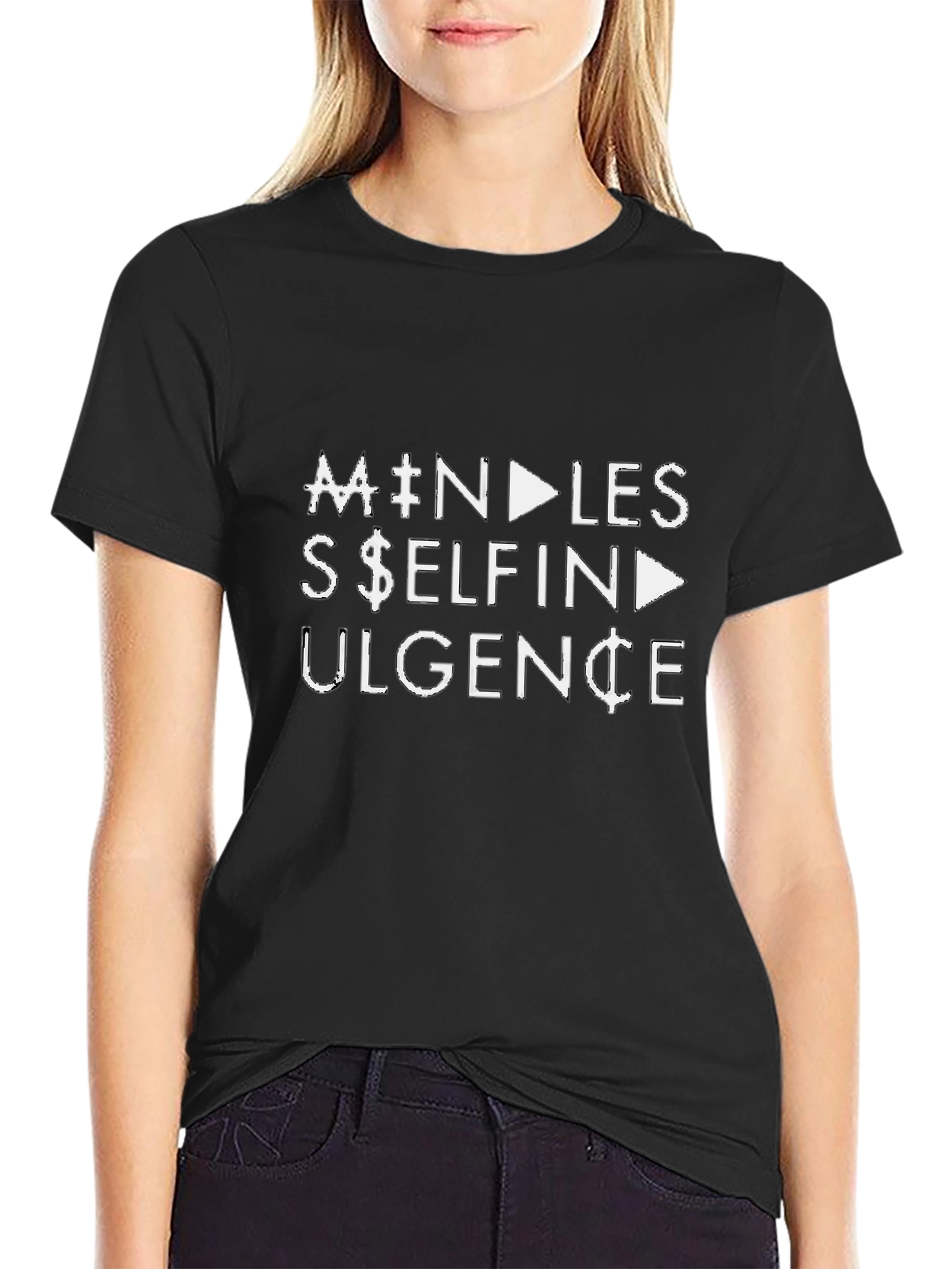 Camiseta Negra con Diseño Mindless Self Indulgence