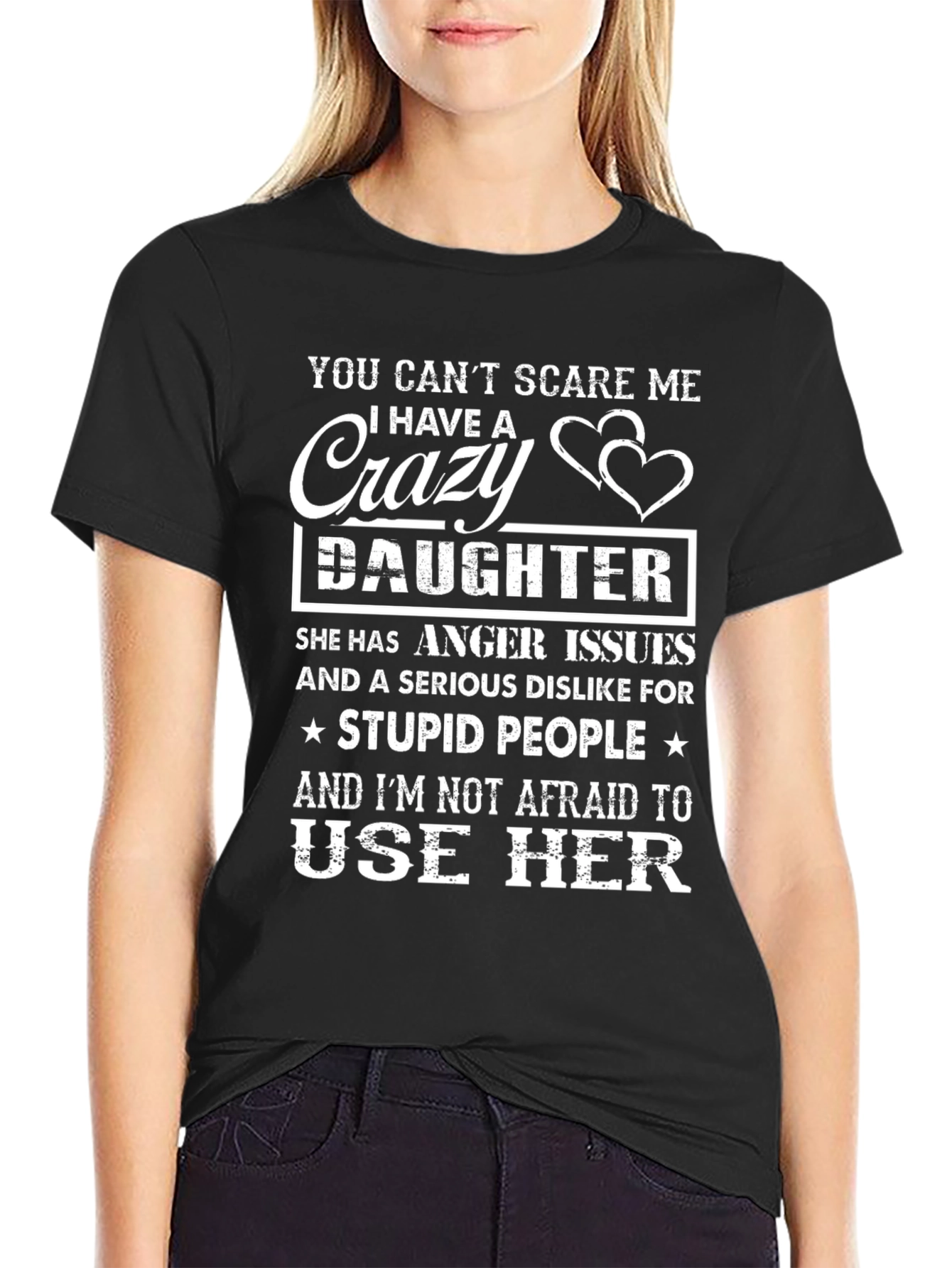 Camiseta Hija Loca para Papá Orgulloso