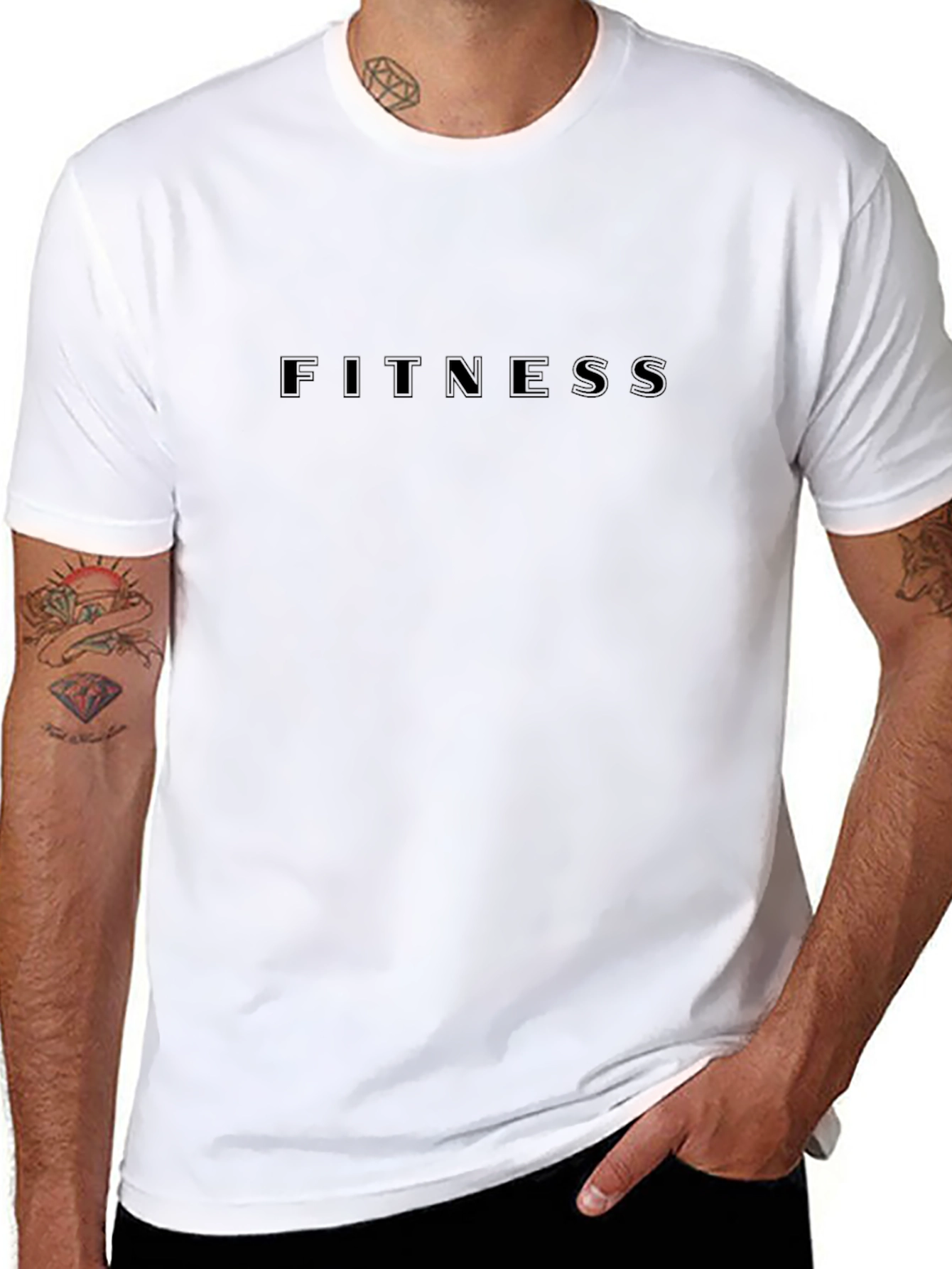 Camiseta Negra Fitness Hombre - Estilo y Comodidad