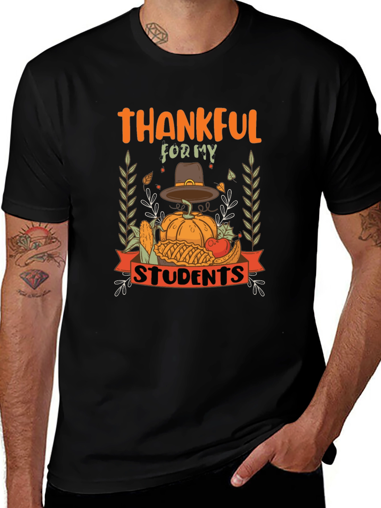 Camiseta Agradecido por mis estudiantes Acción de Gracias