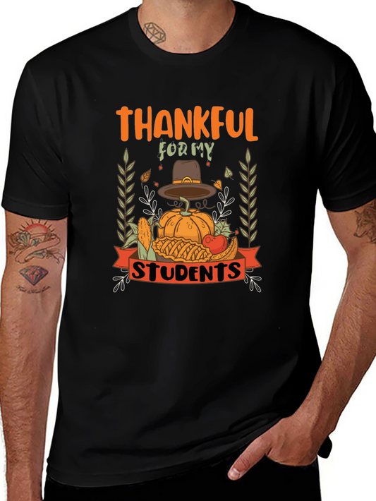 Camiseta Agradecido por mis estudiantes Acción de Gracias