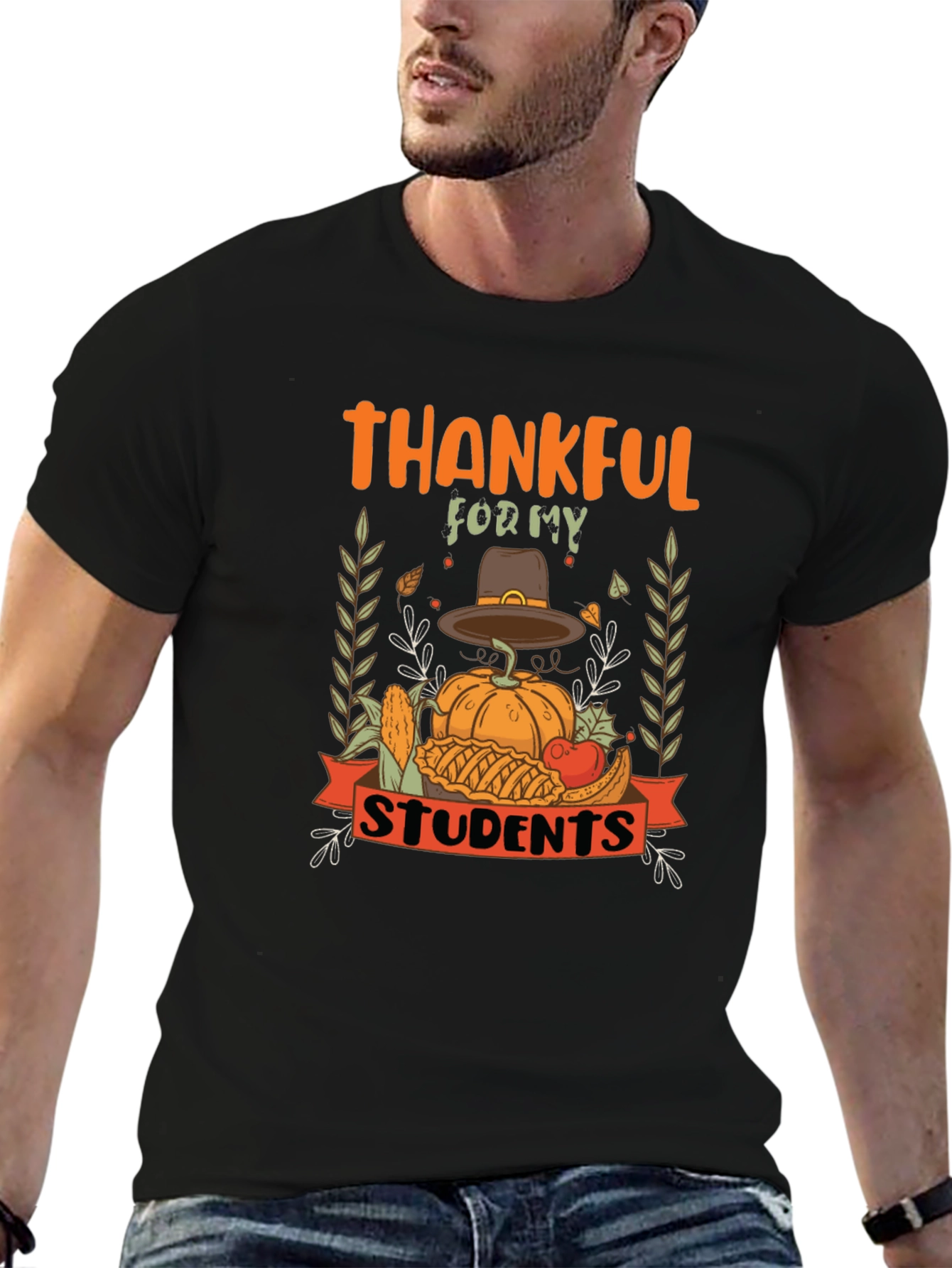 Camiseta Agradecido por mis estudiantes Acción de Gracias