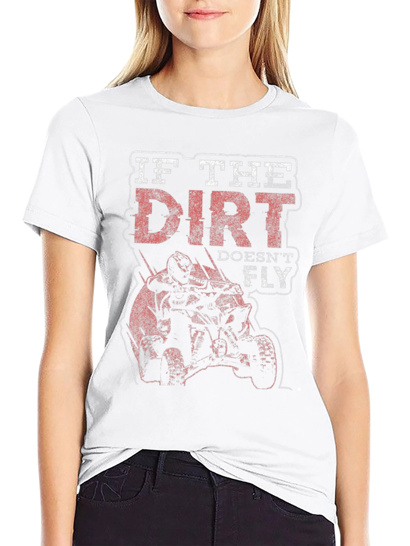 Camiseta Negra If The Dirt Doesnt Fly Off-Road