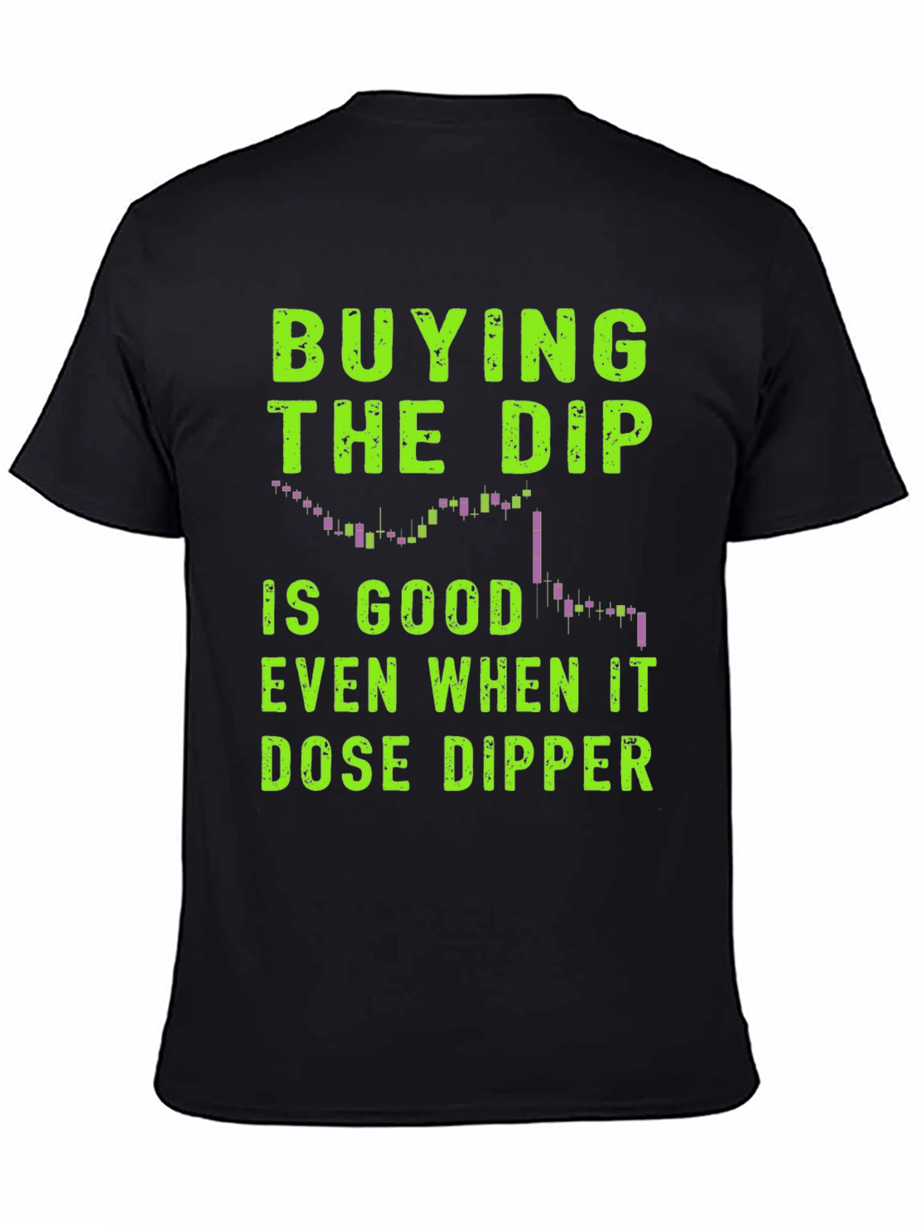 Camiseta Negra Comprar la Caída Trading