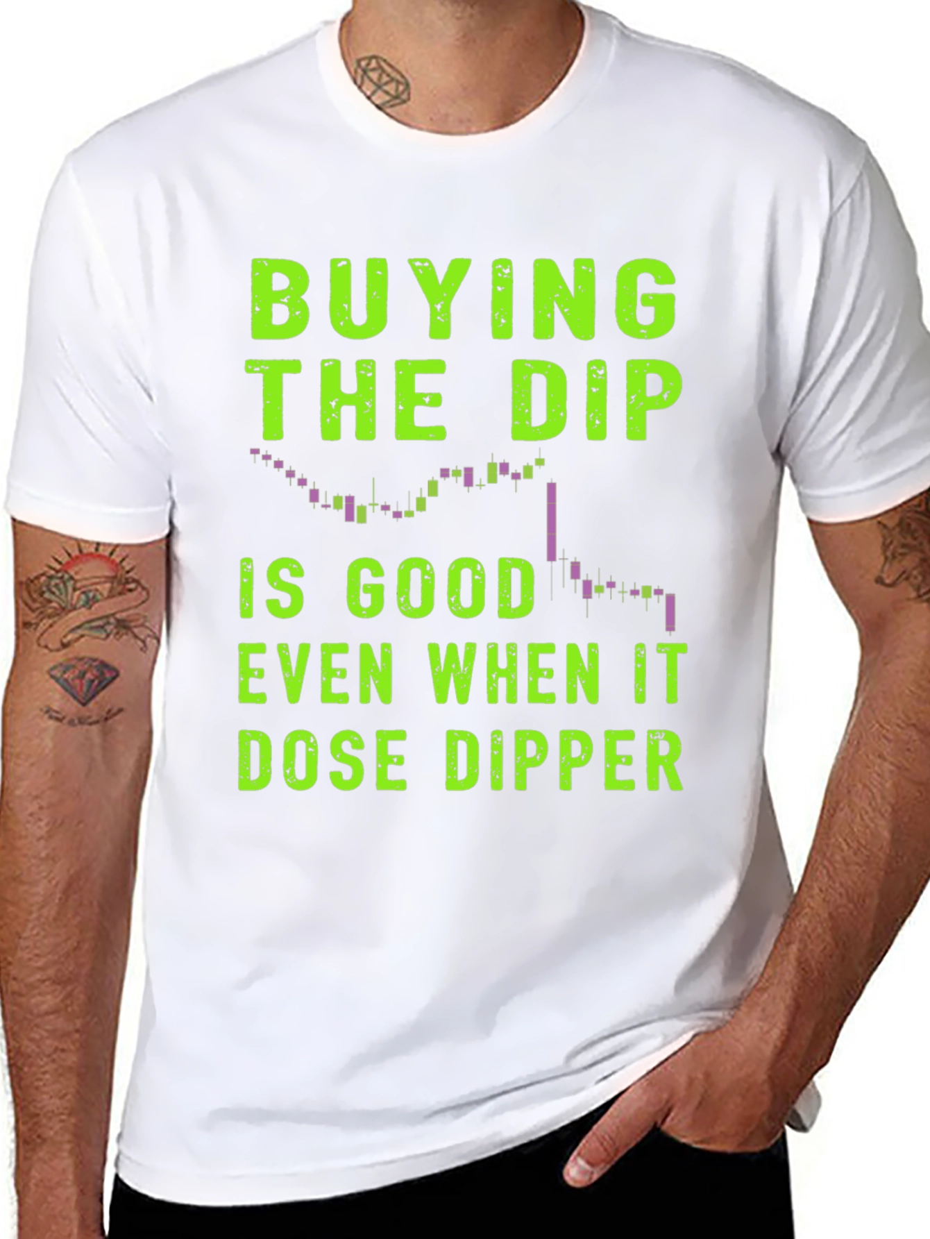 Camiseta Negra Comprar la Caída Trading