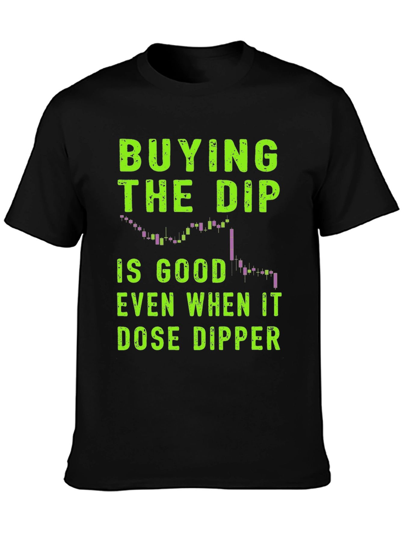 Camiseta Negra Comprar la Caída Trading