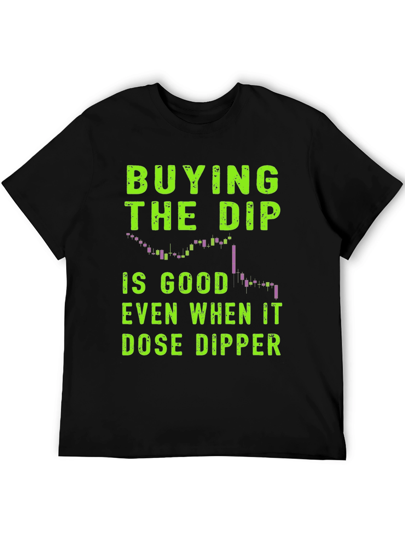 Camiseta Negra Comprar la Caída Trading
