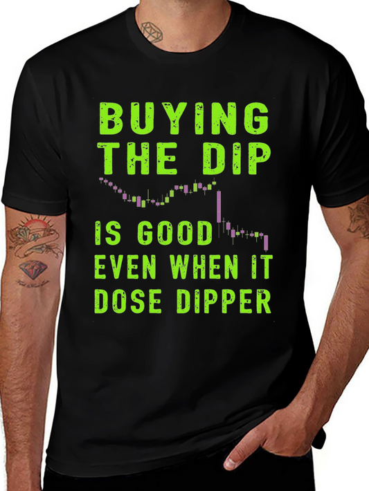 Camiseta Negra Comprar la Caída Trading