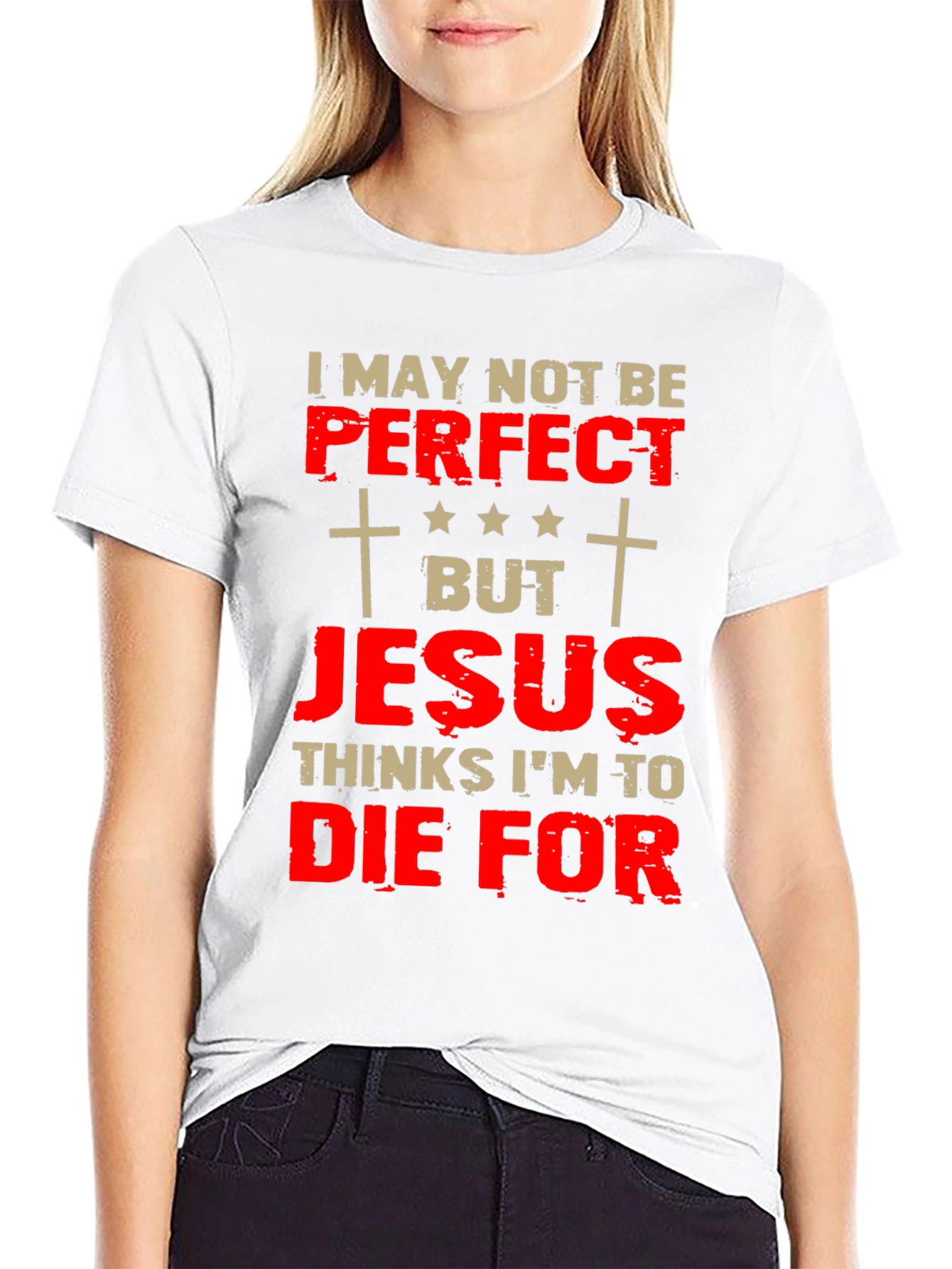 Camiseta Cristiana: Perfecto Para Jesús