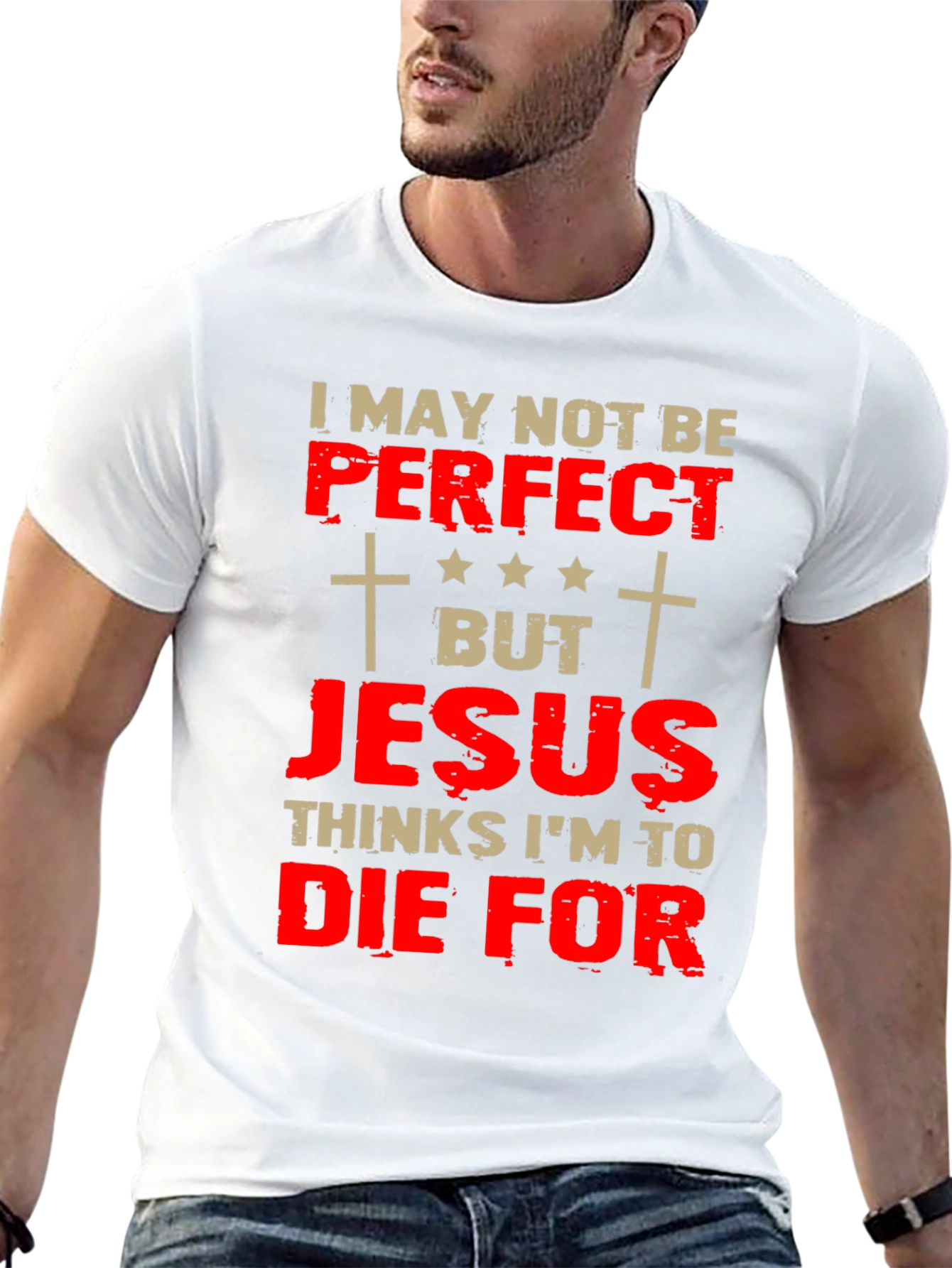 Camiseta Cristiana: Perfecto Para Jesús