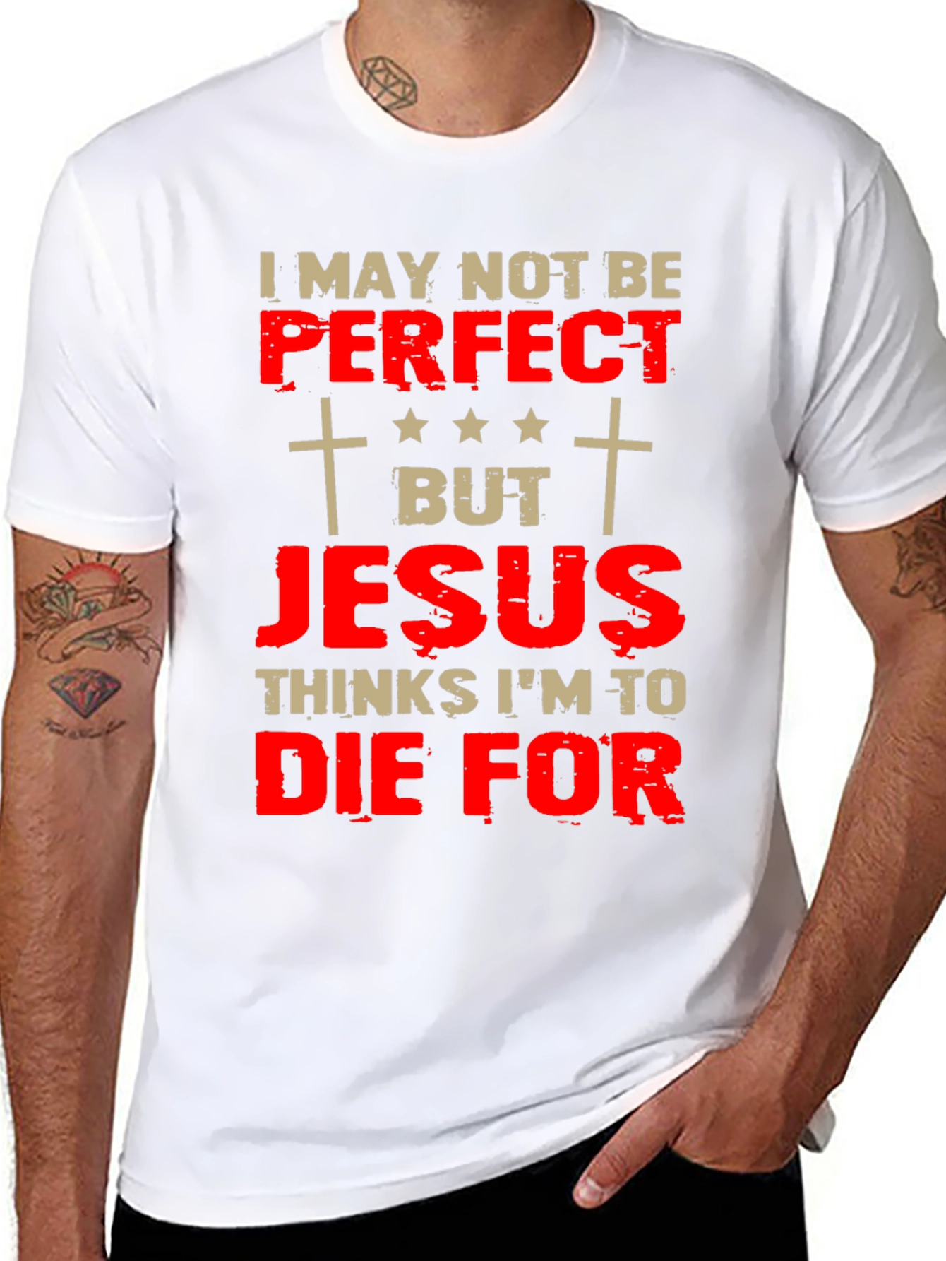 Camiseta Cristiana: Perfecto Para Jesús