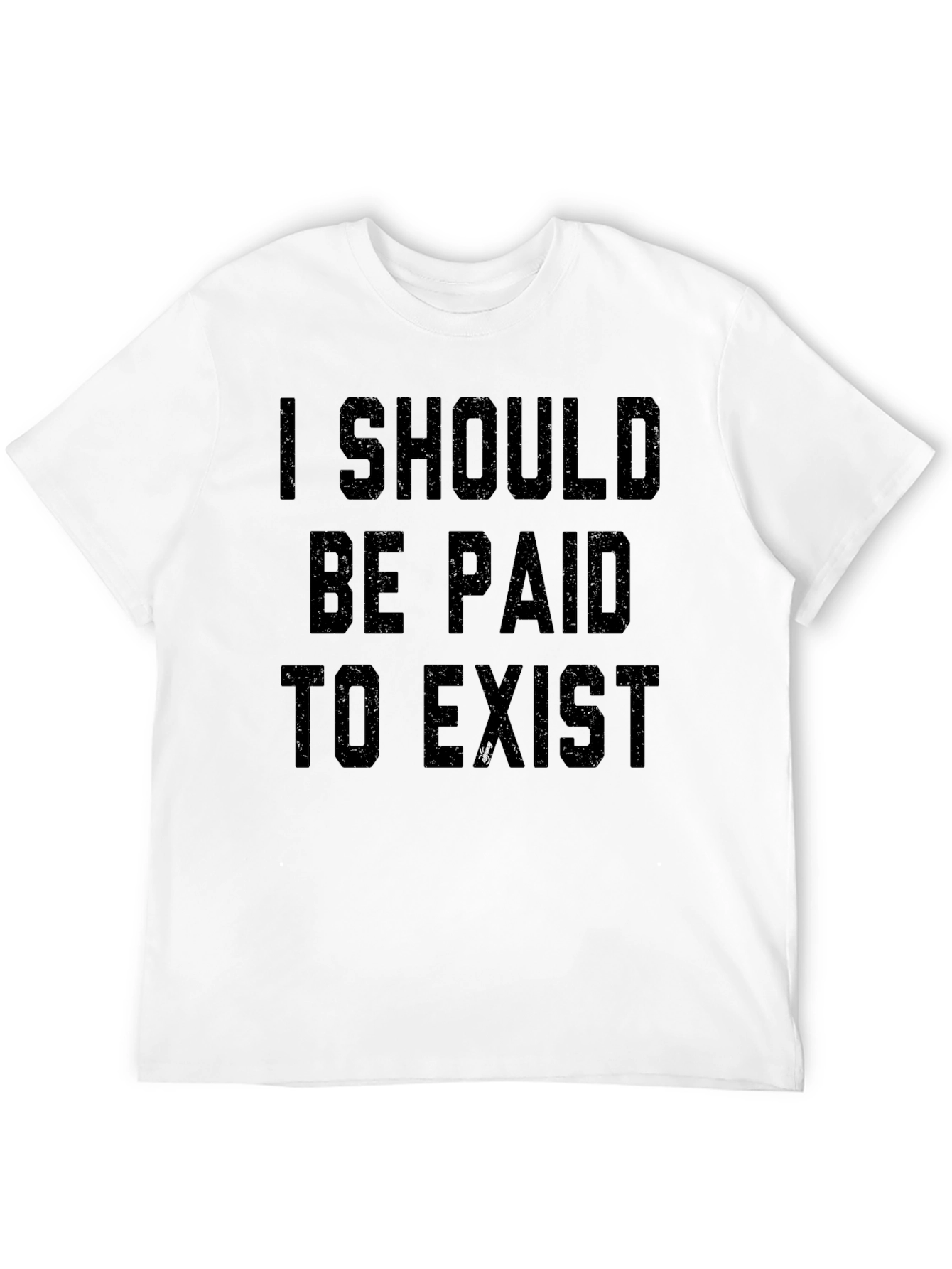 Camiseta Negra: Debería Cobrar por Existir