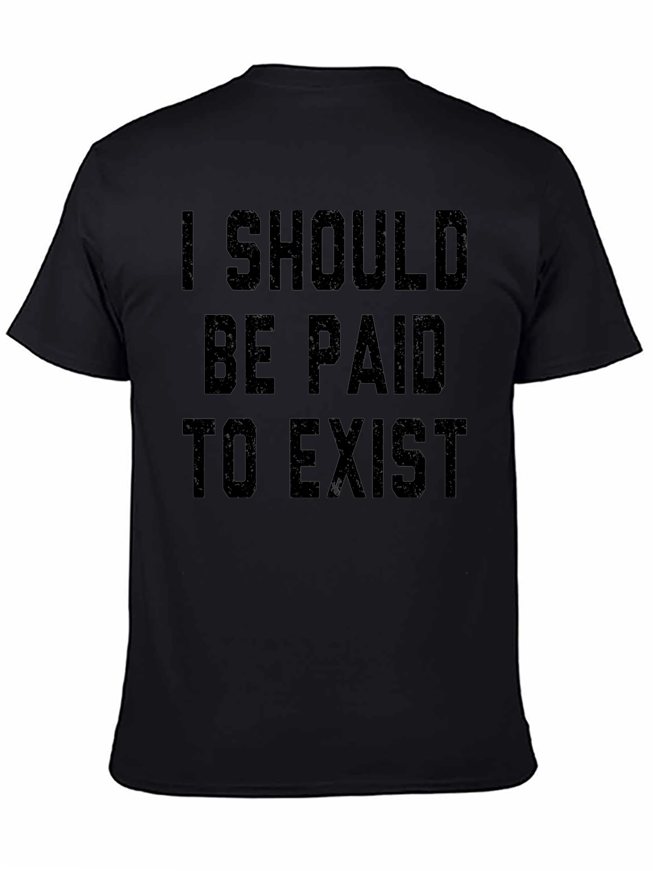 Camiseta Negra: Debería Cobrar por Existir