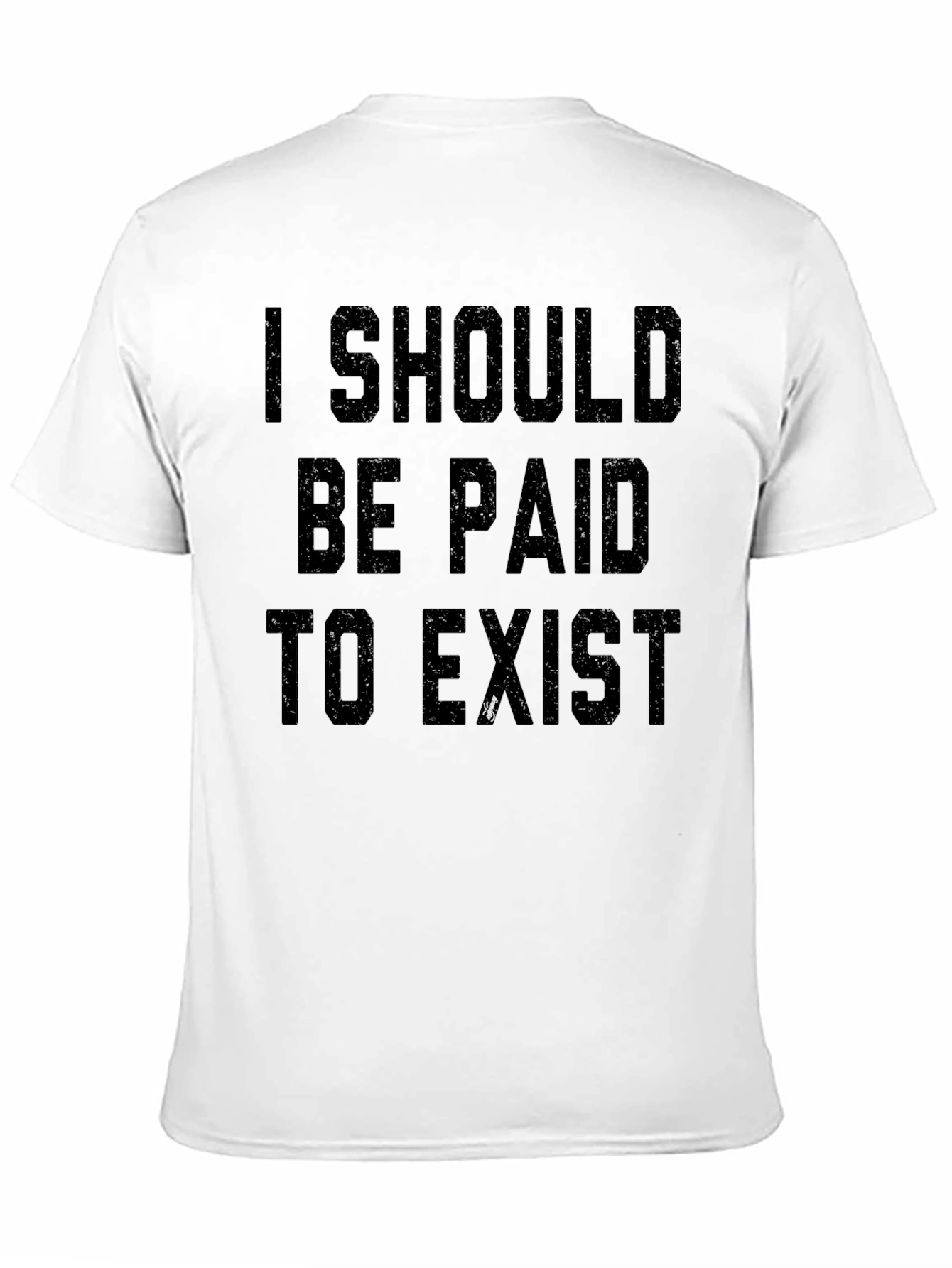 Camiseta Negra: Debería Cobrar por Existir