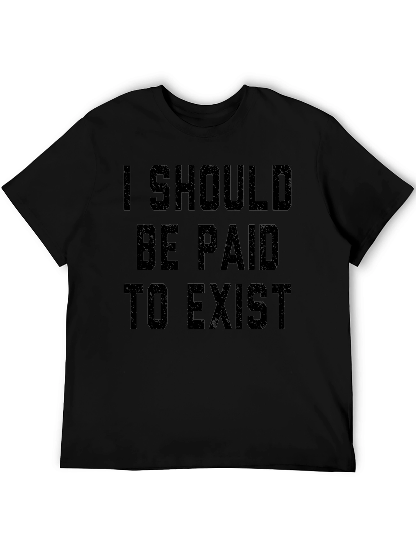 Camiseta Negra: Debería Cobrar por Existir