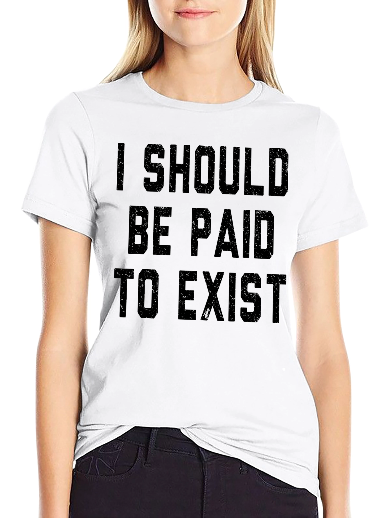 Camiseta Negra: Debería Cobrar por Existir