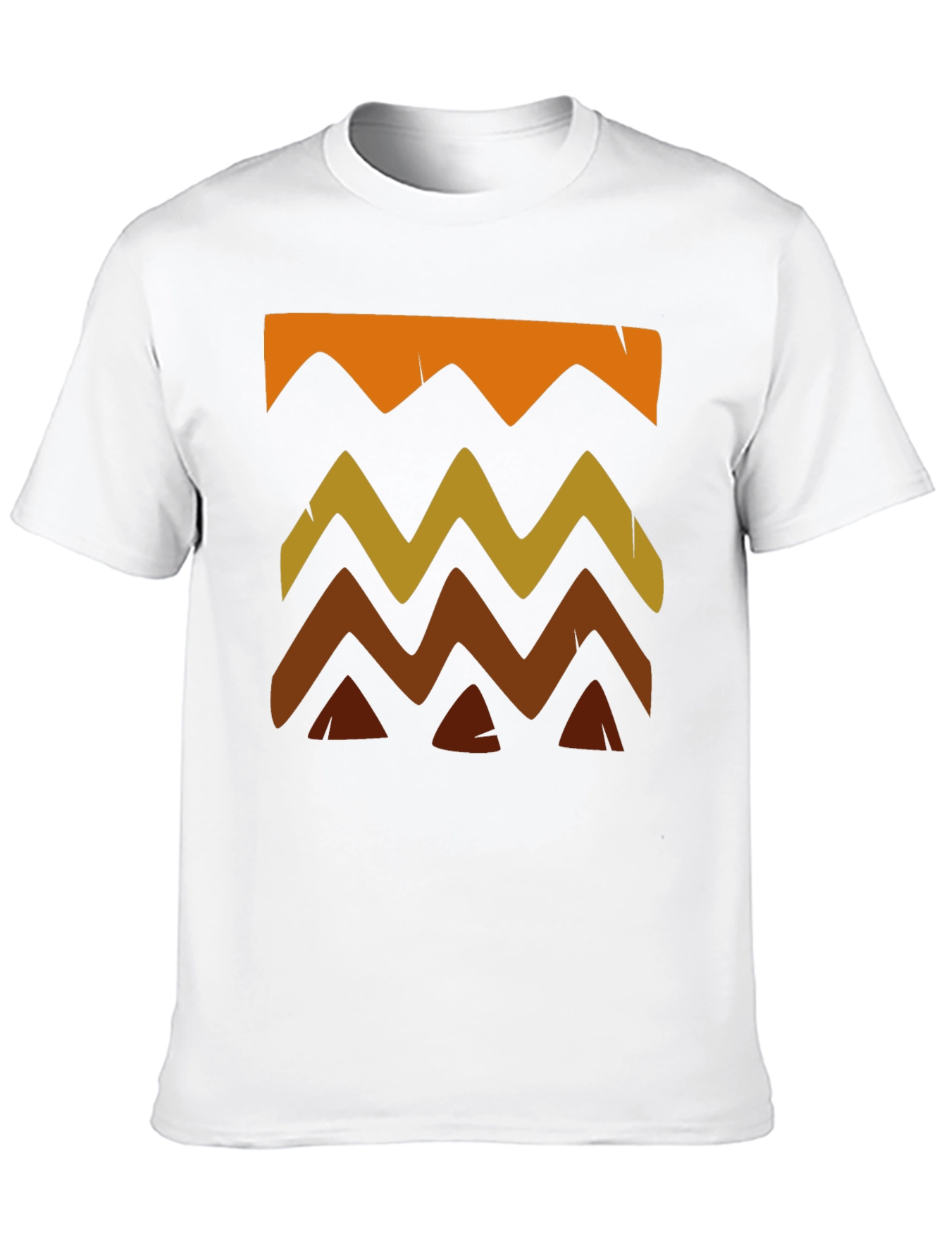 Camiseta Hombre Diseño Ondas Estilo Tribal