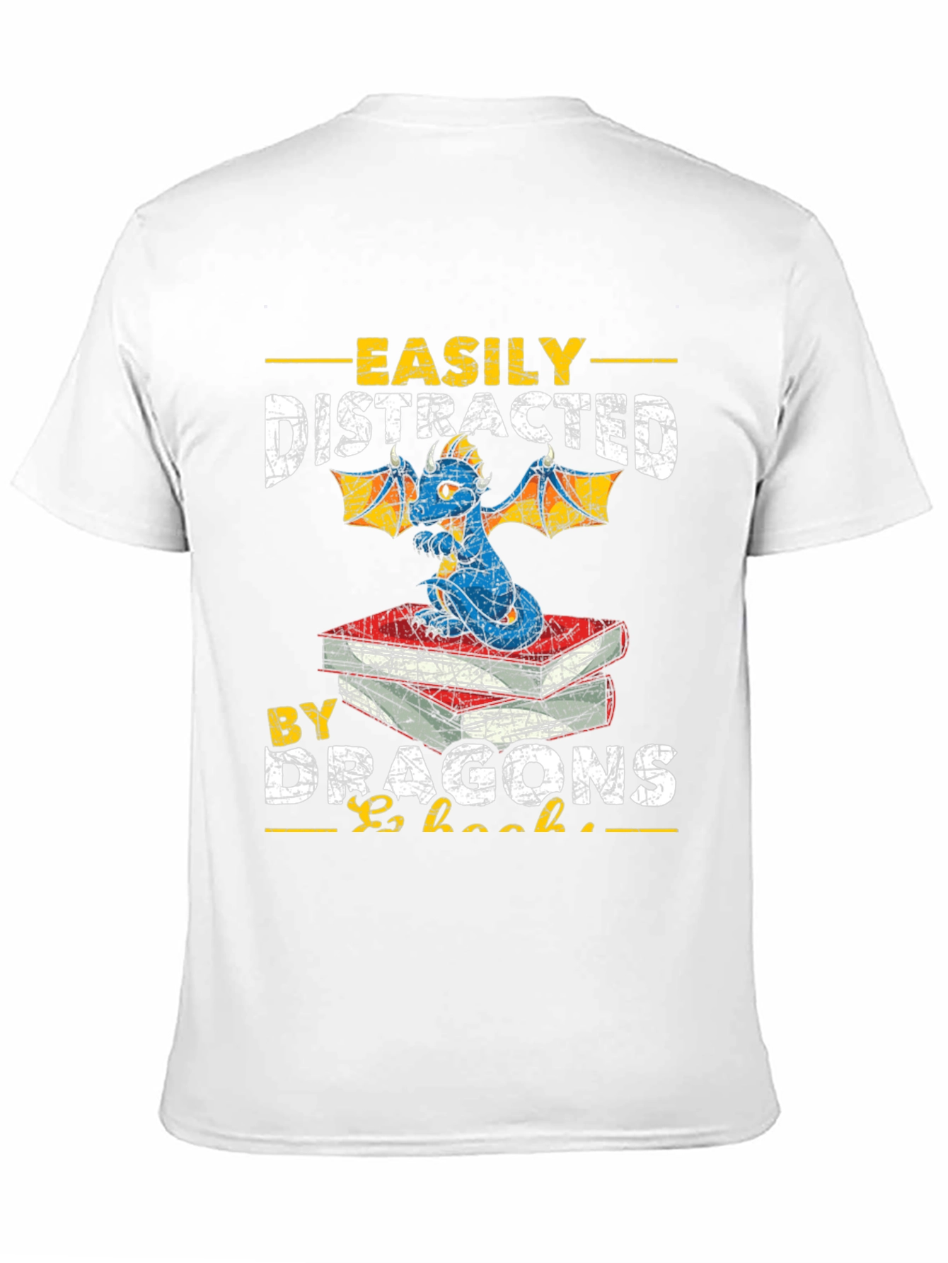 Camiseta Distraído Fácilmente por Dragones