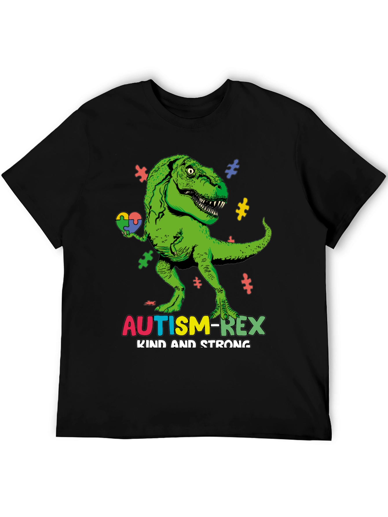 Camiseta Autism-Rex: Amable y Fuerte