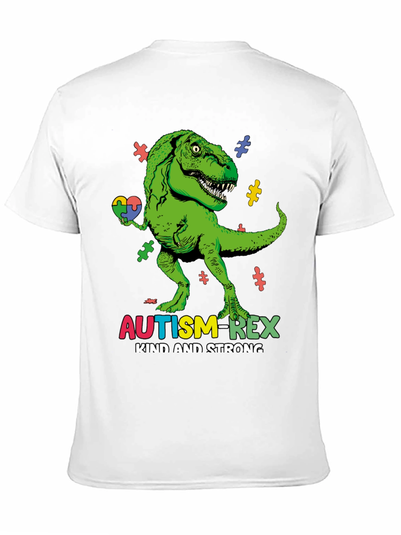 Camiseta Autism-Rex: Amable y Fuerte